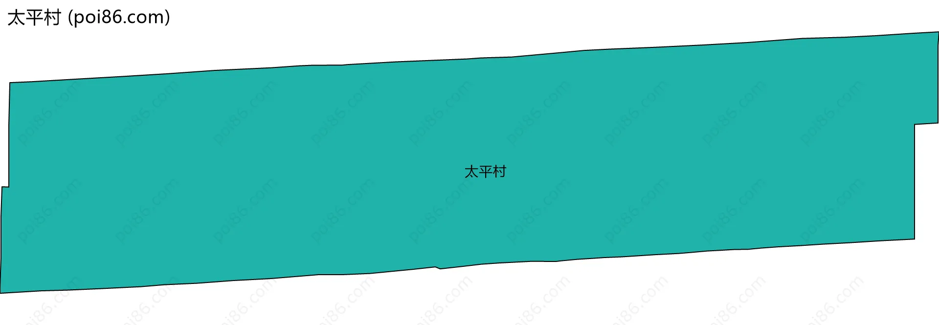 太平村边界地图