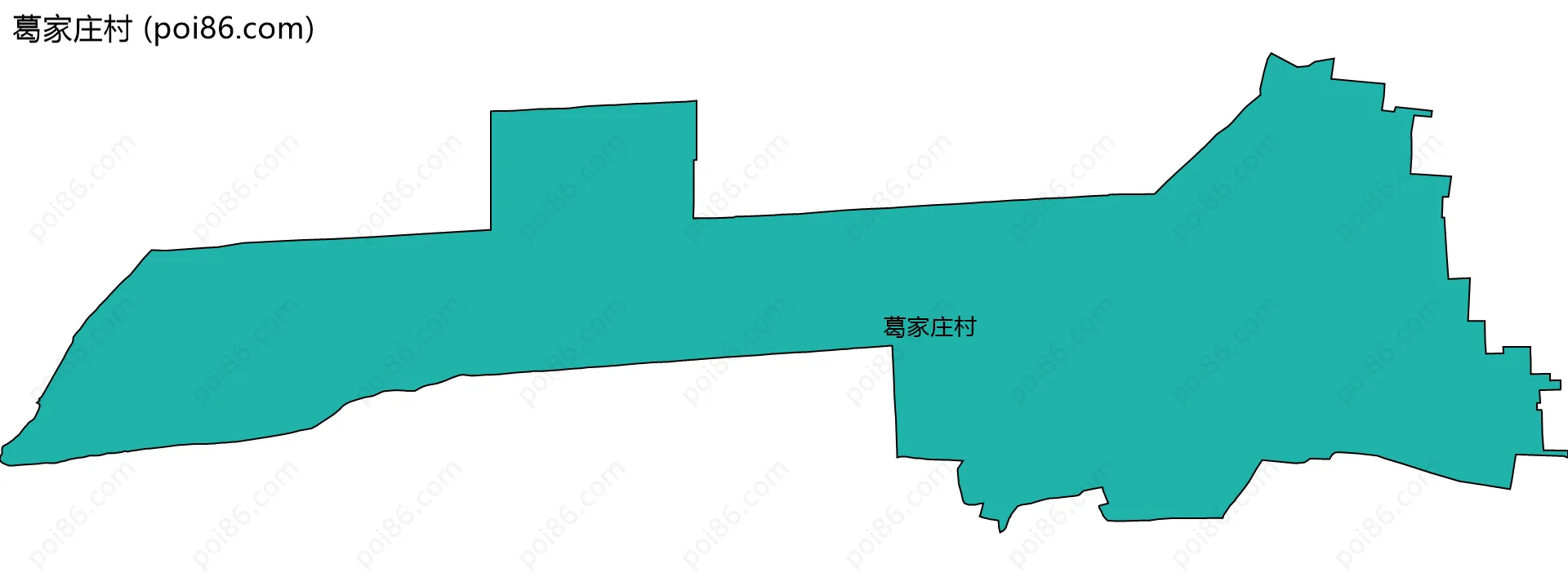 葛家庄村边界地图