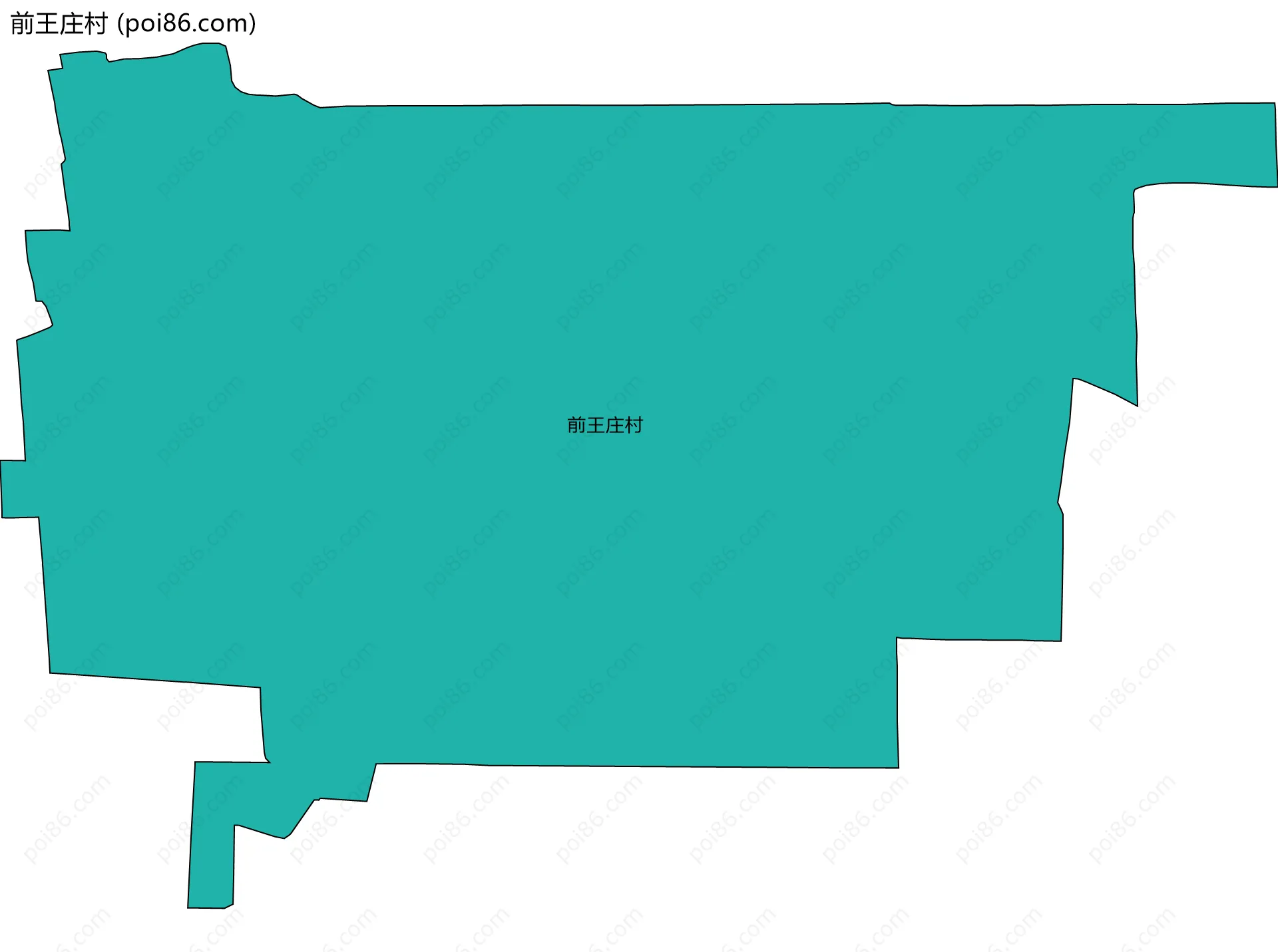前王庄村边界地图