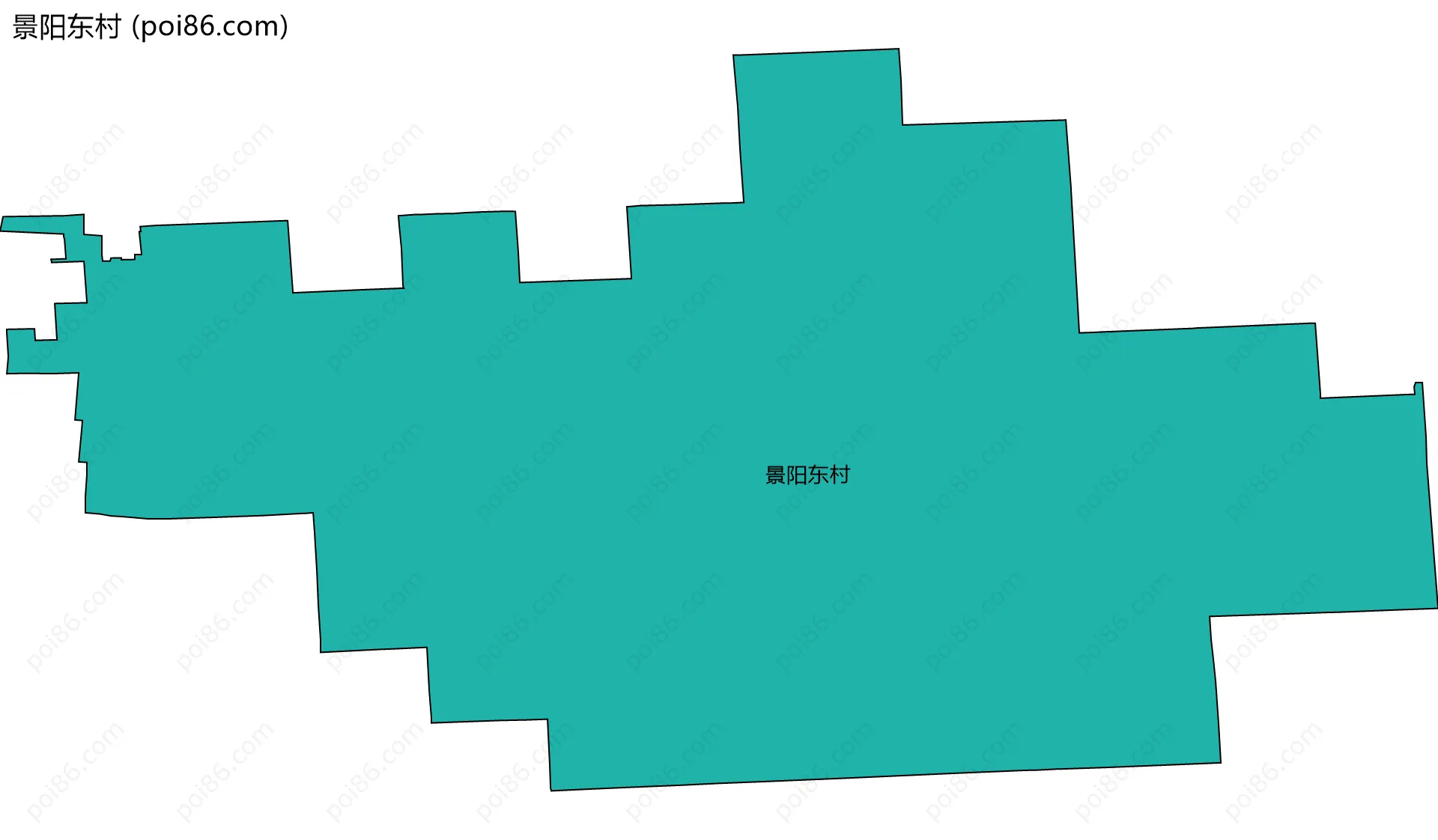 景阳东村边界地图