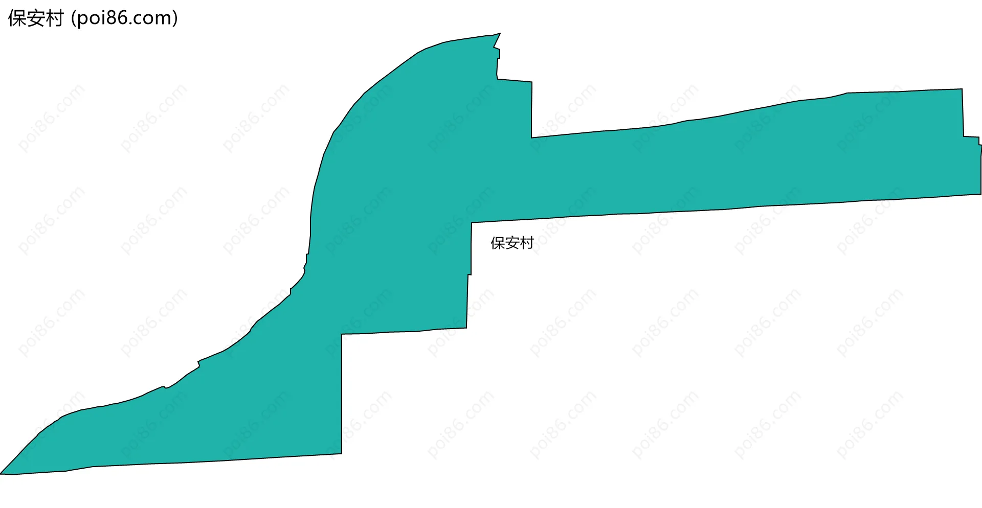 保安村边界地图