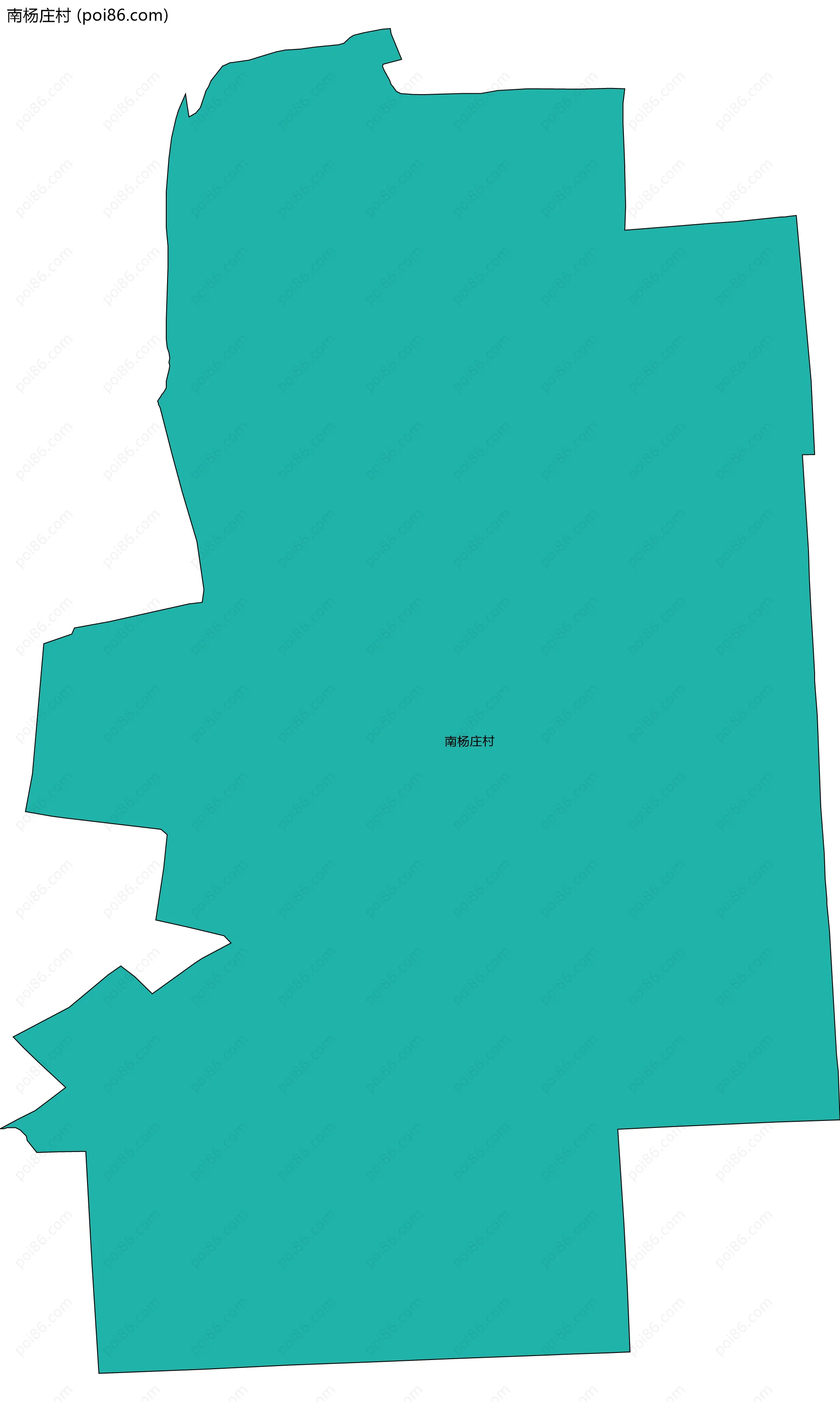 南杨庄村边界地图