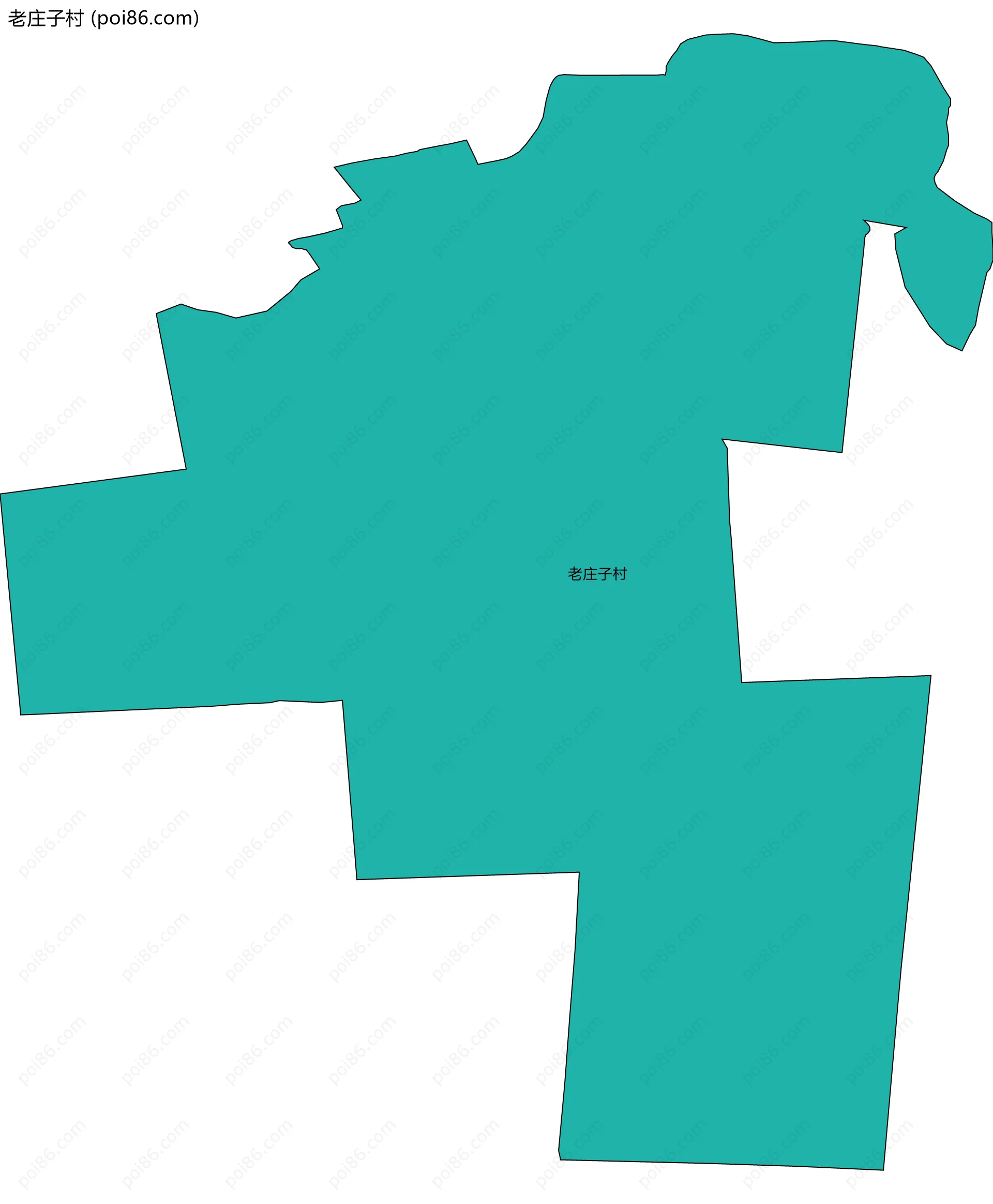 老庄子村边界地图