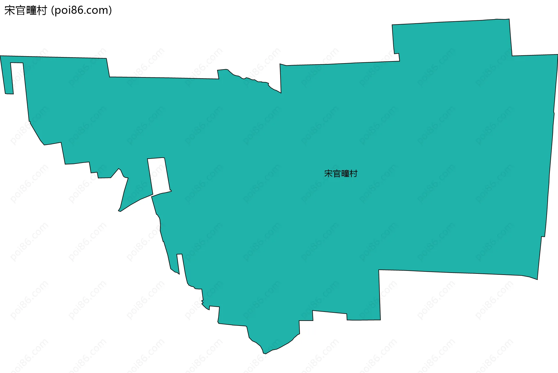 宋官疃村边界地图