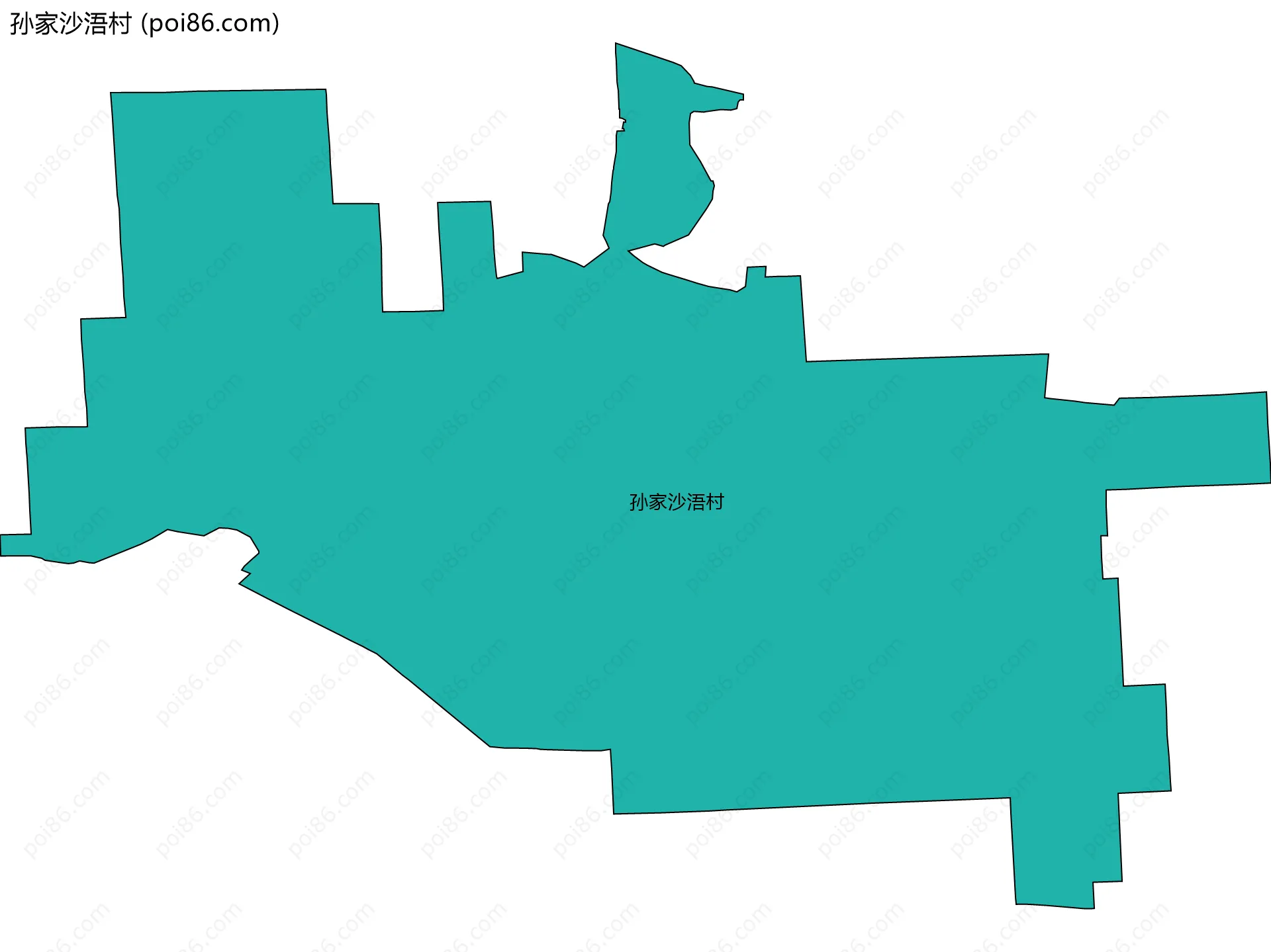 孙家沙浯村边界地图