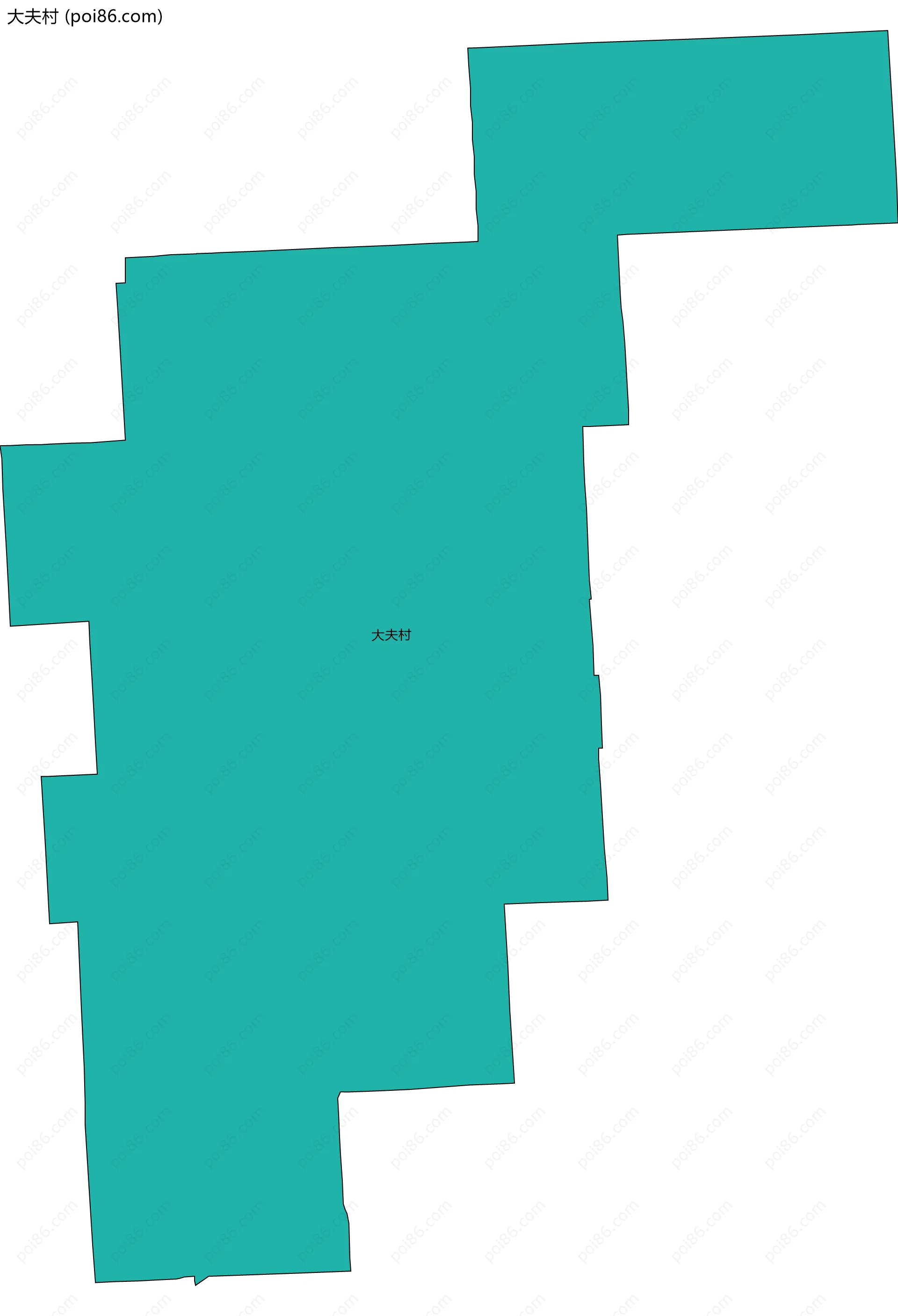 大夫村边界地图