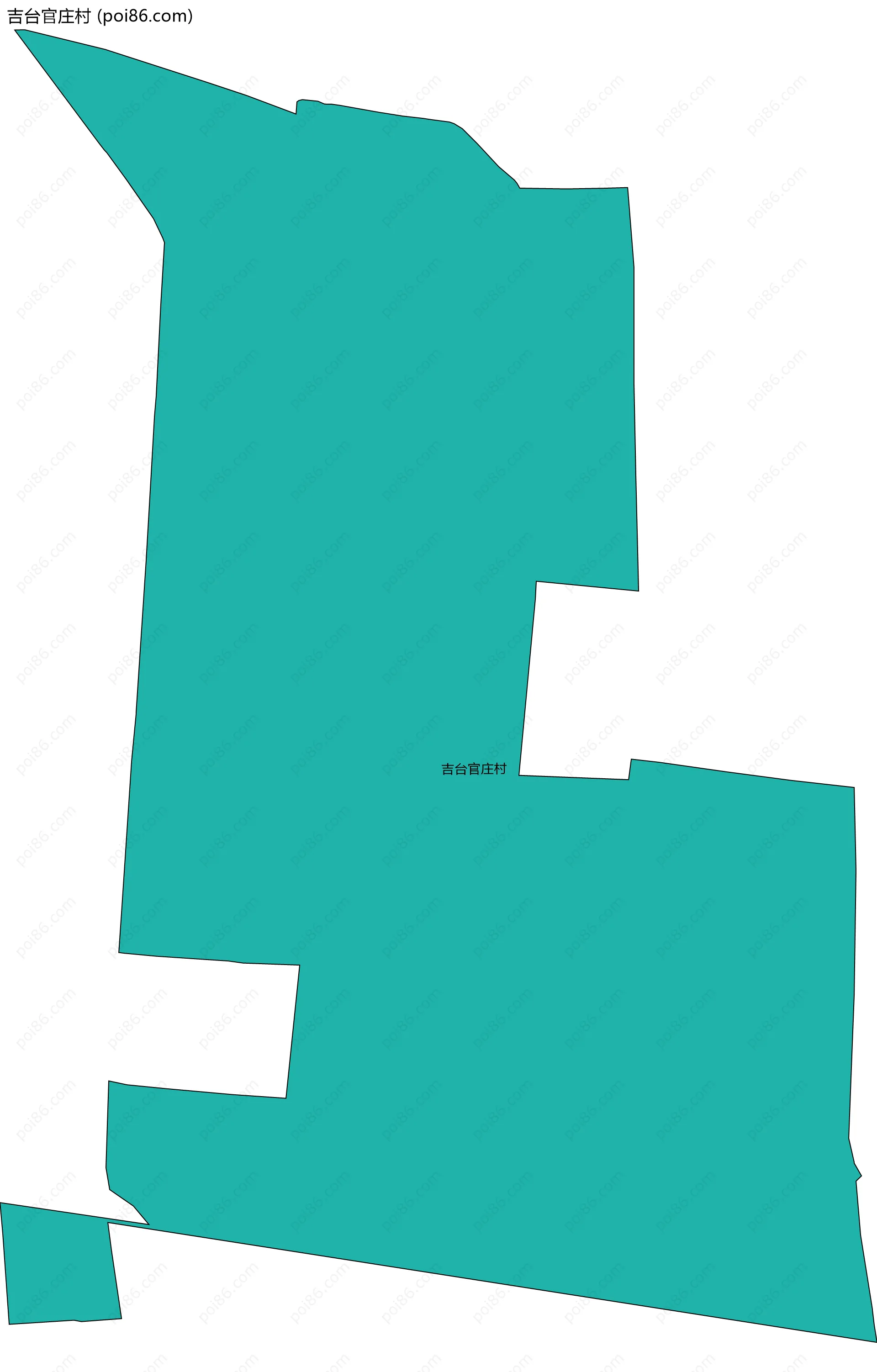 吉台官庄村边界地图