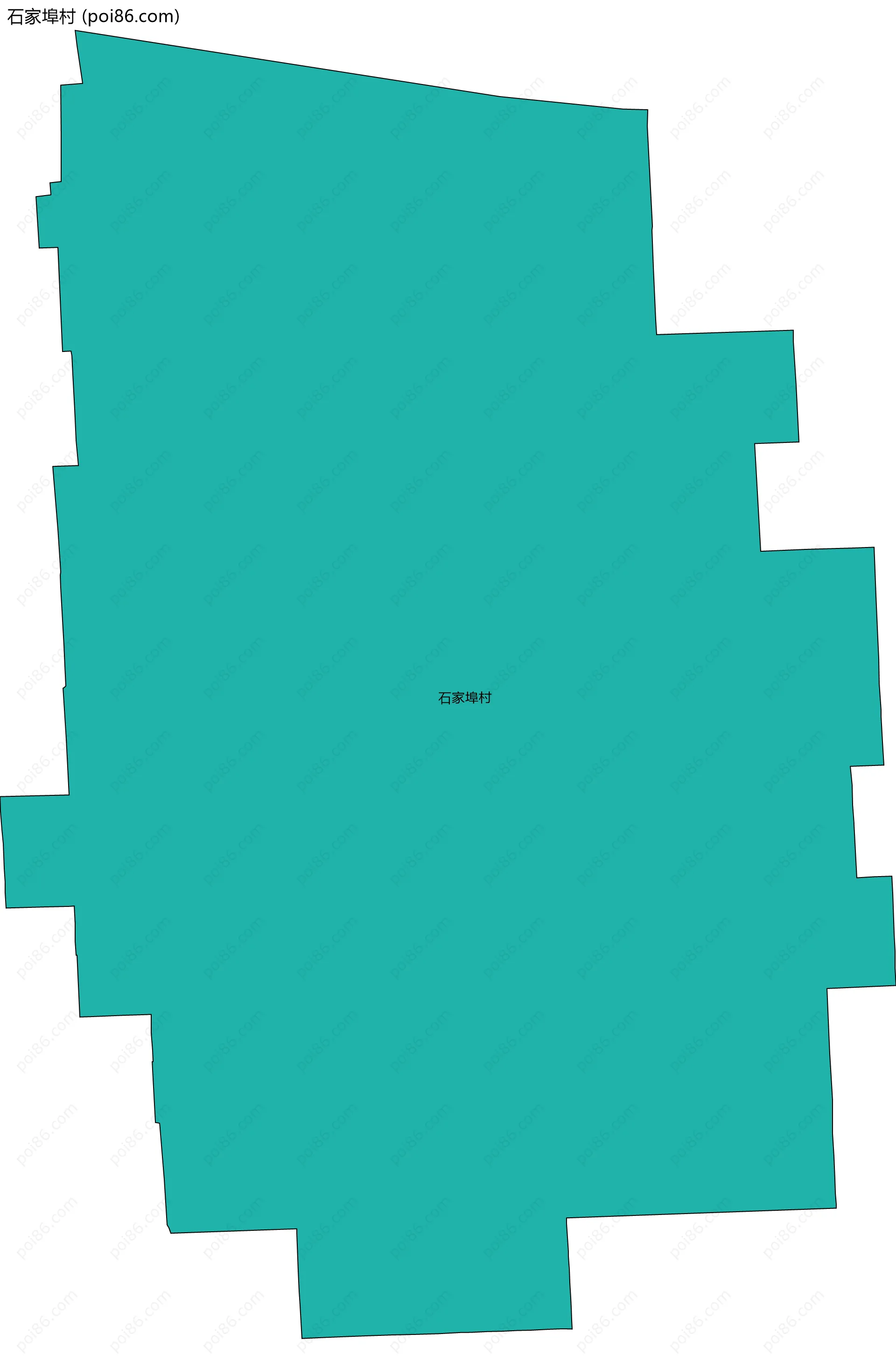 石家埠村边界地图