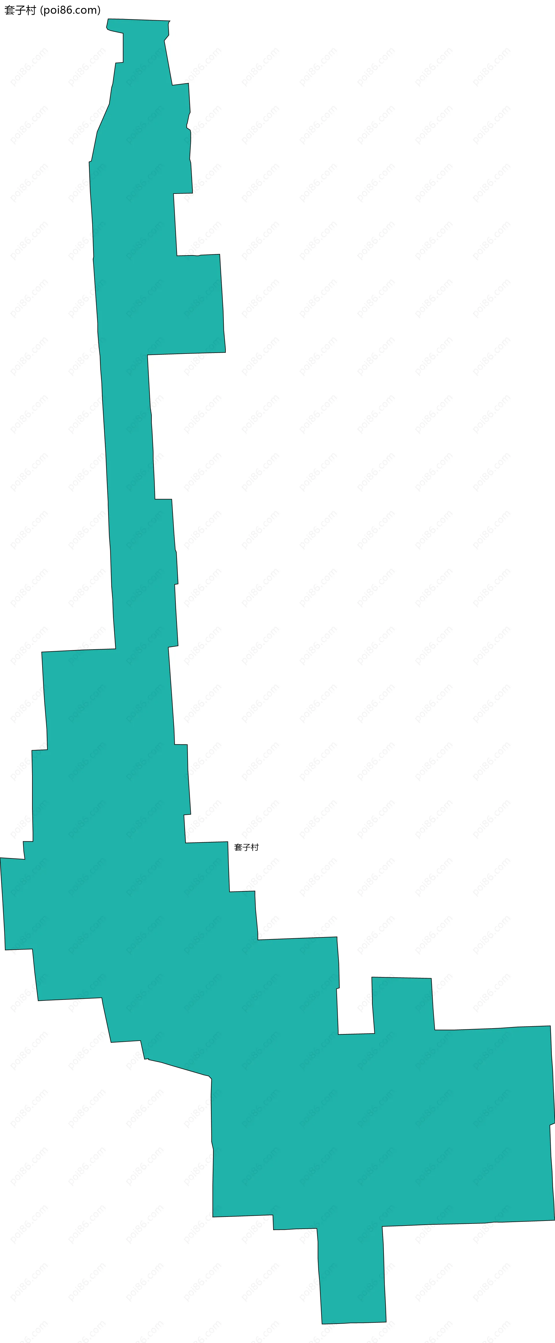 套子村边界地图