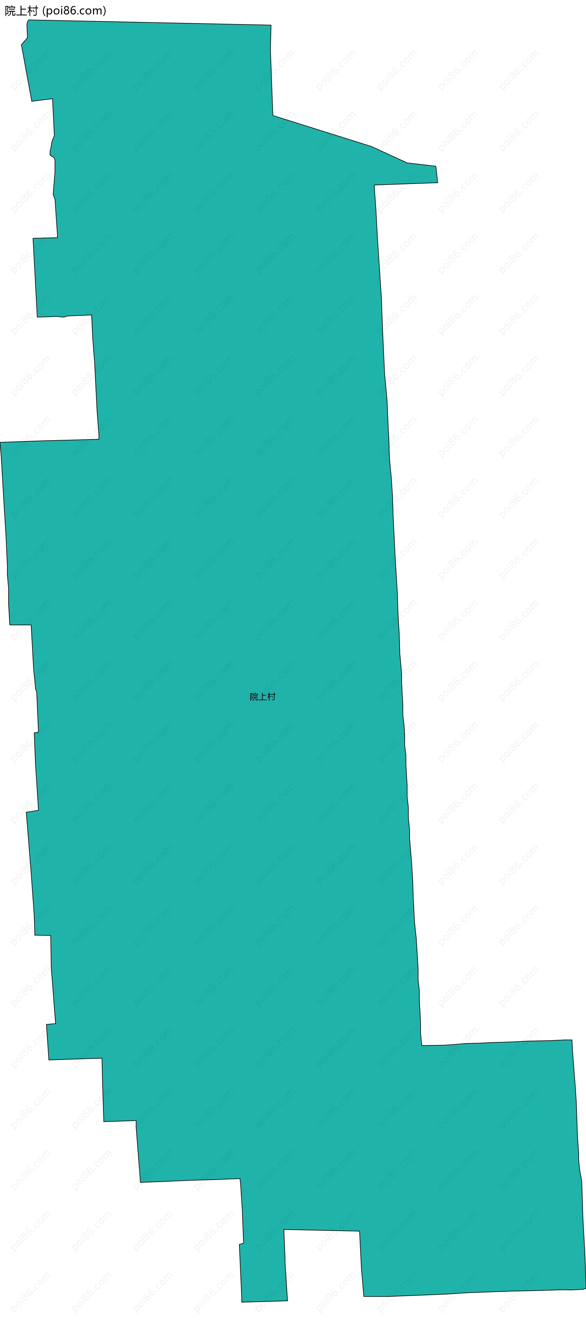 院上村边界地图