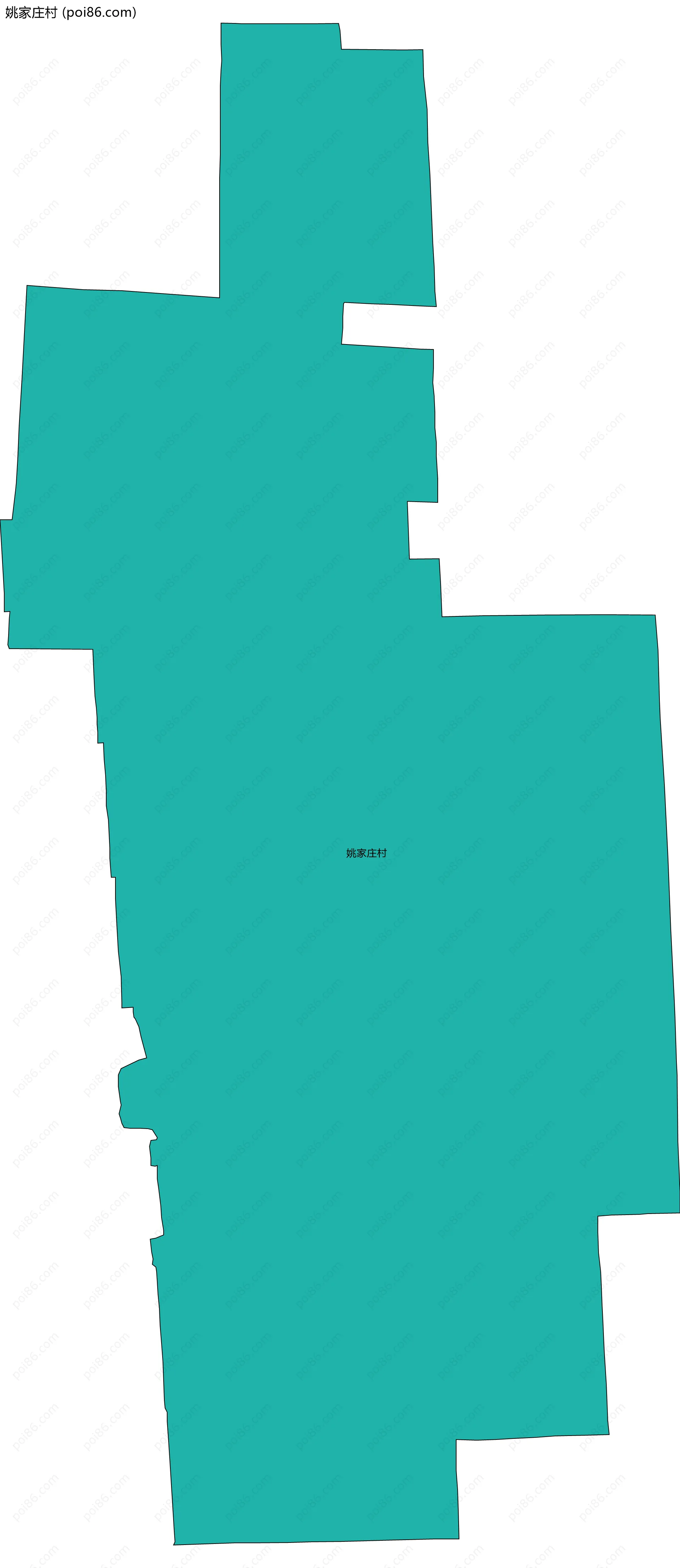 姚家庄村边界地图