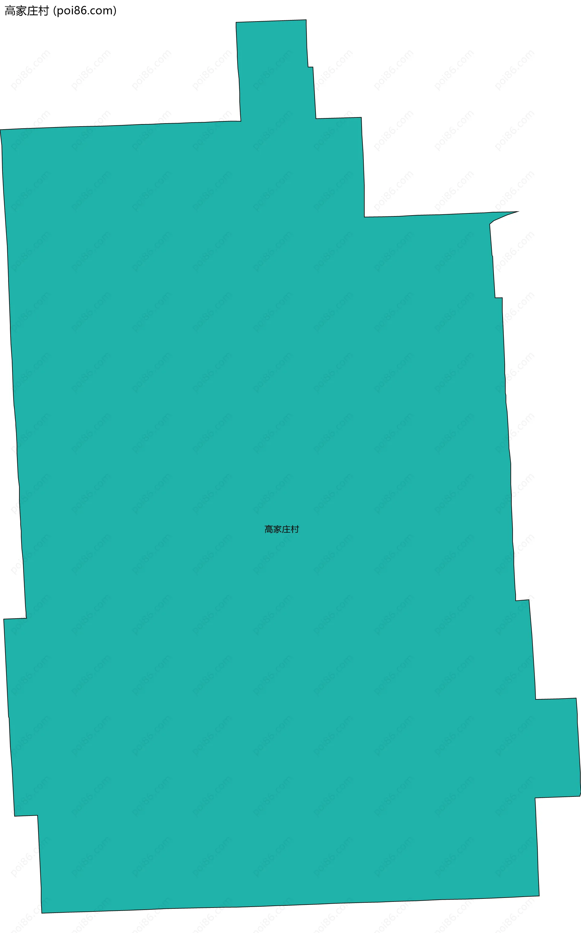 高家庄村边界地图