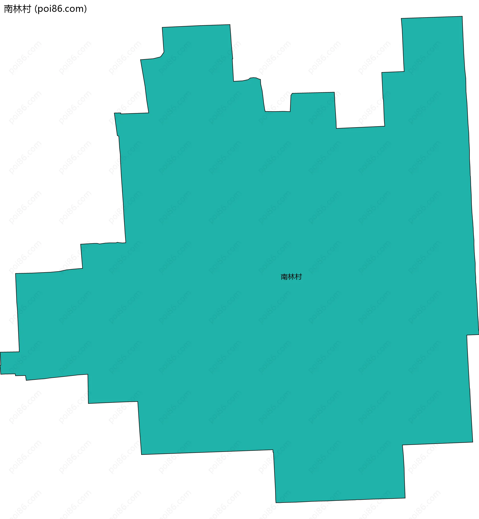 南林村边界地图