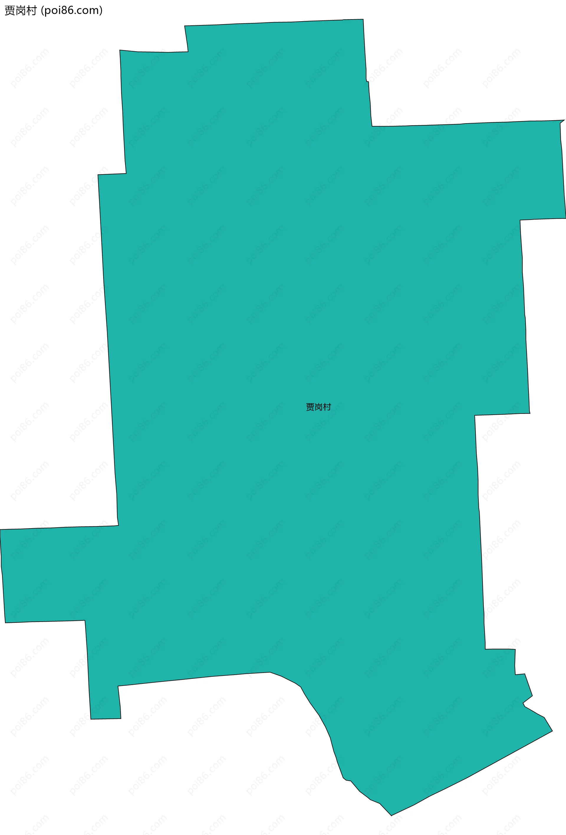 贾岗村边界地图