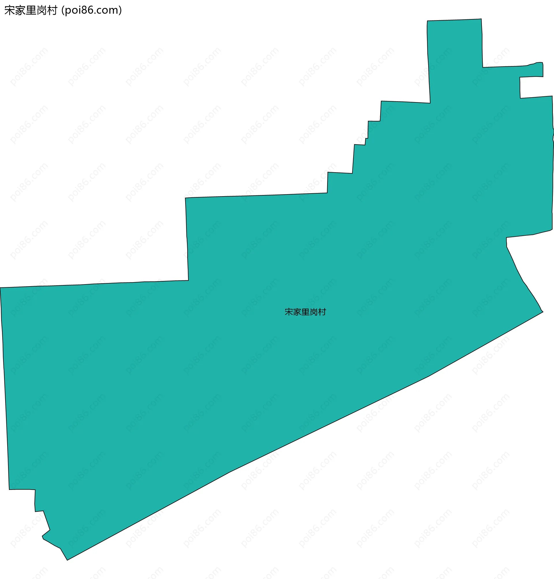 宋家里岗村边界地图