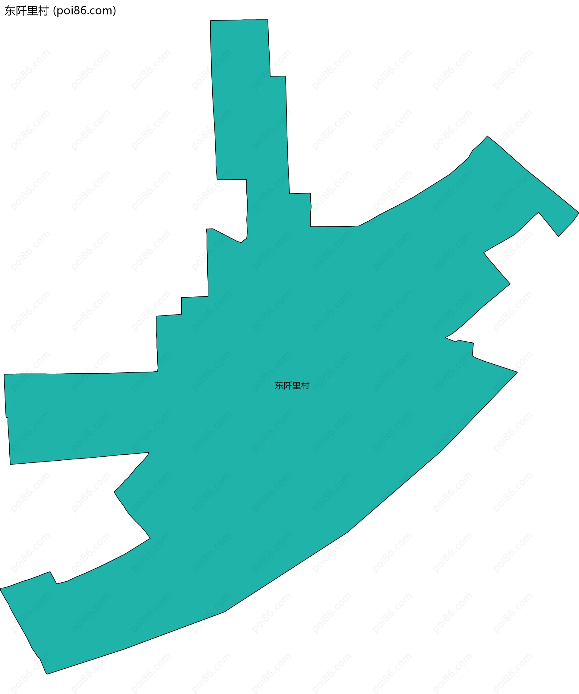 东阡里村边界地图