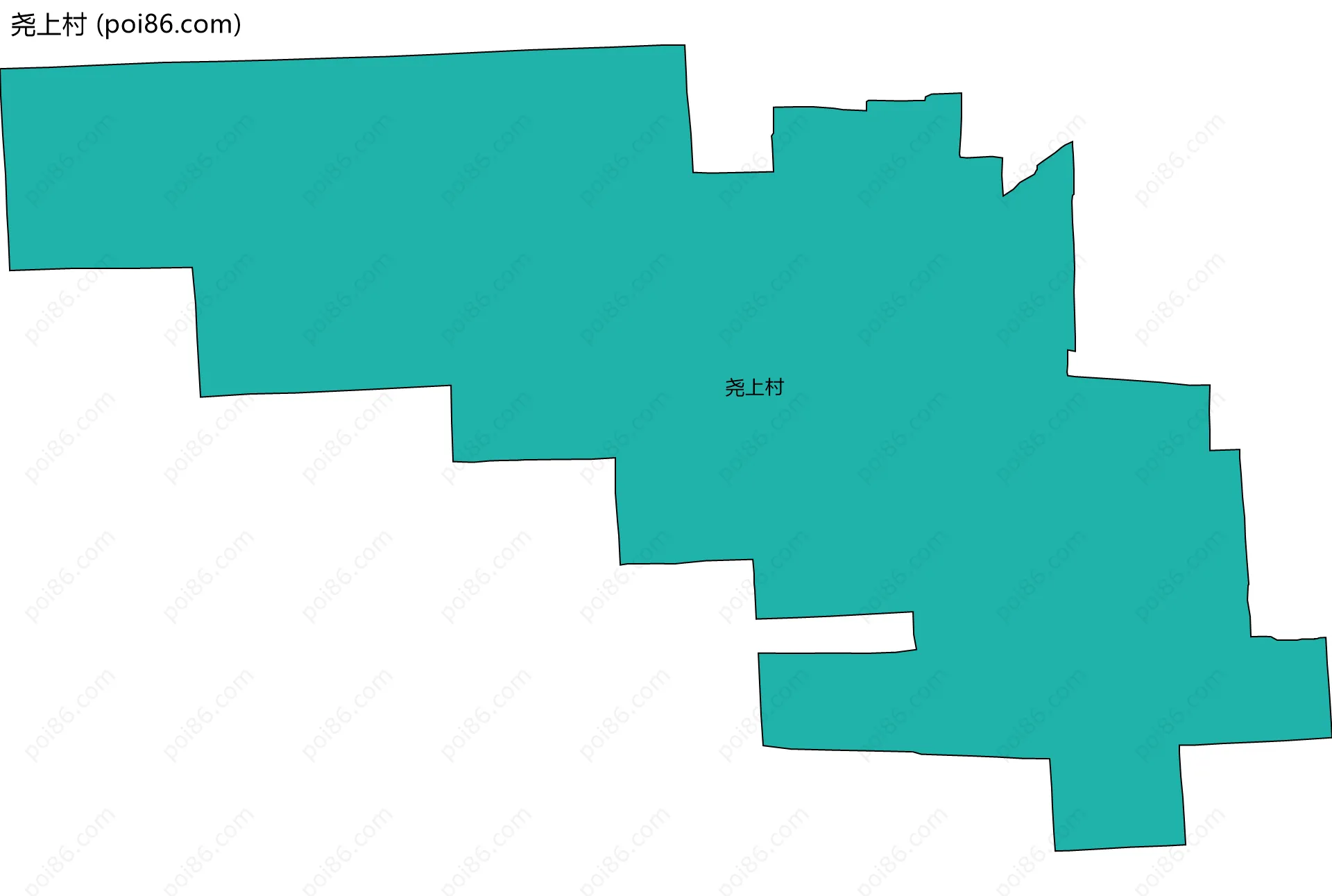 尧上村边界地图