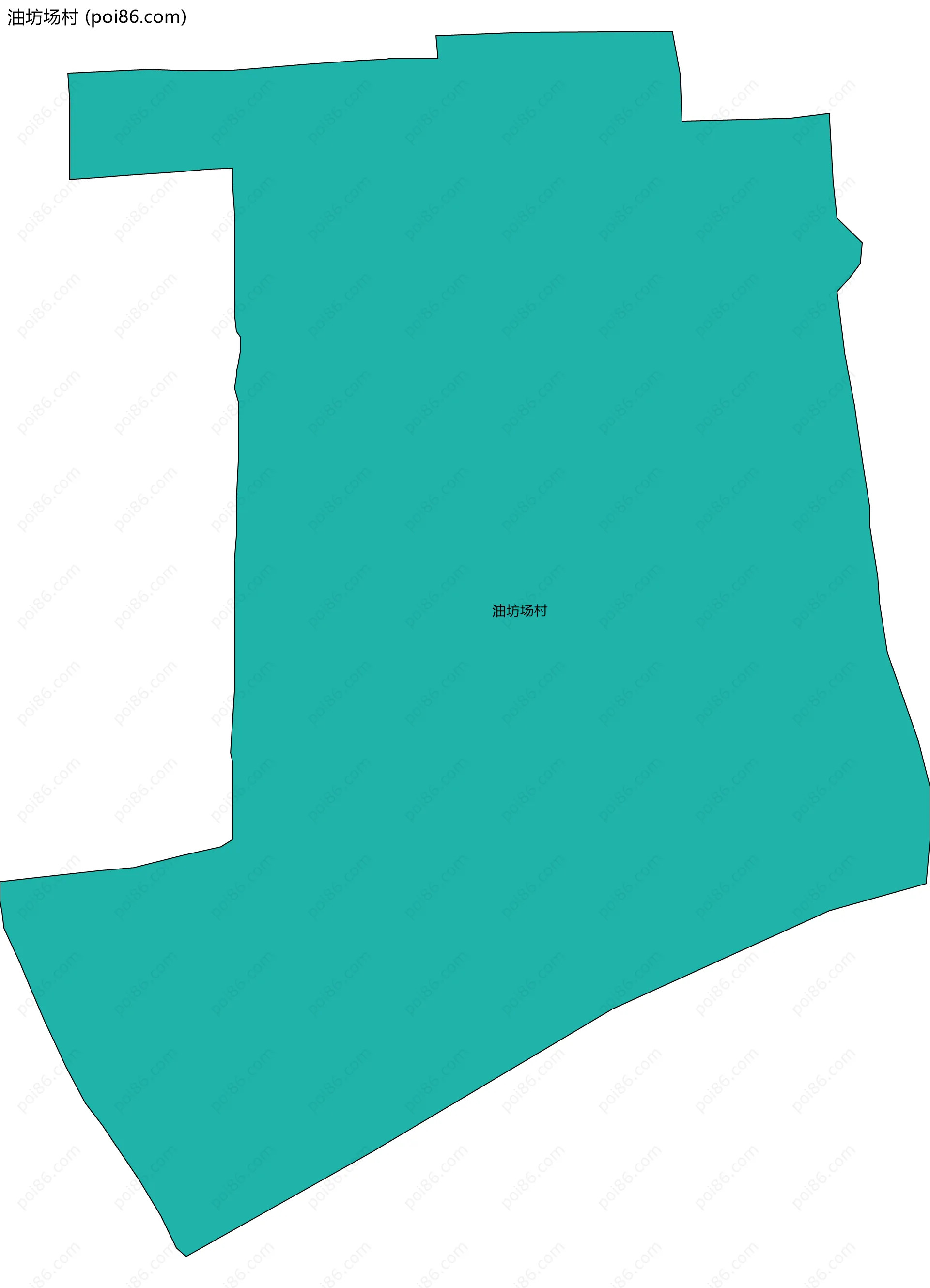 油坊场村边界地图