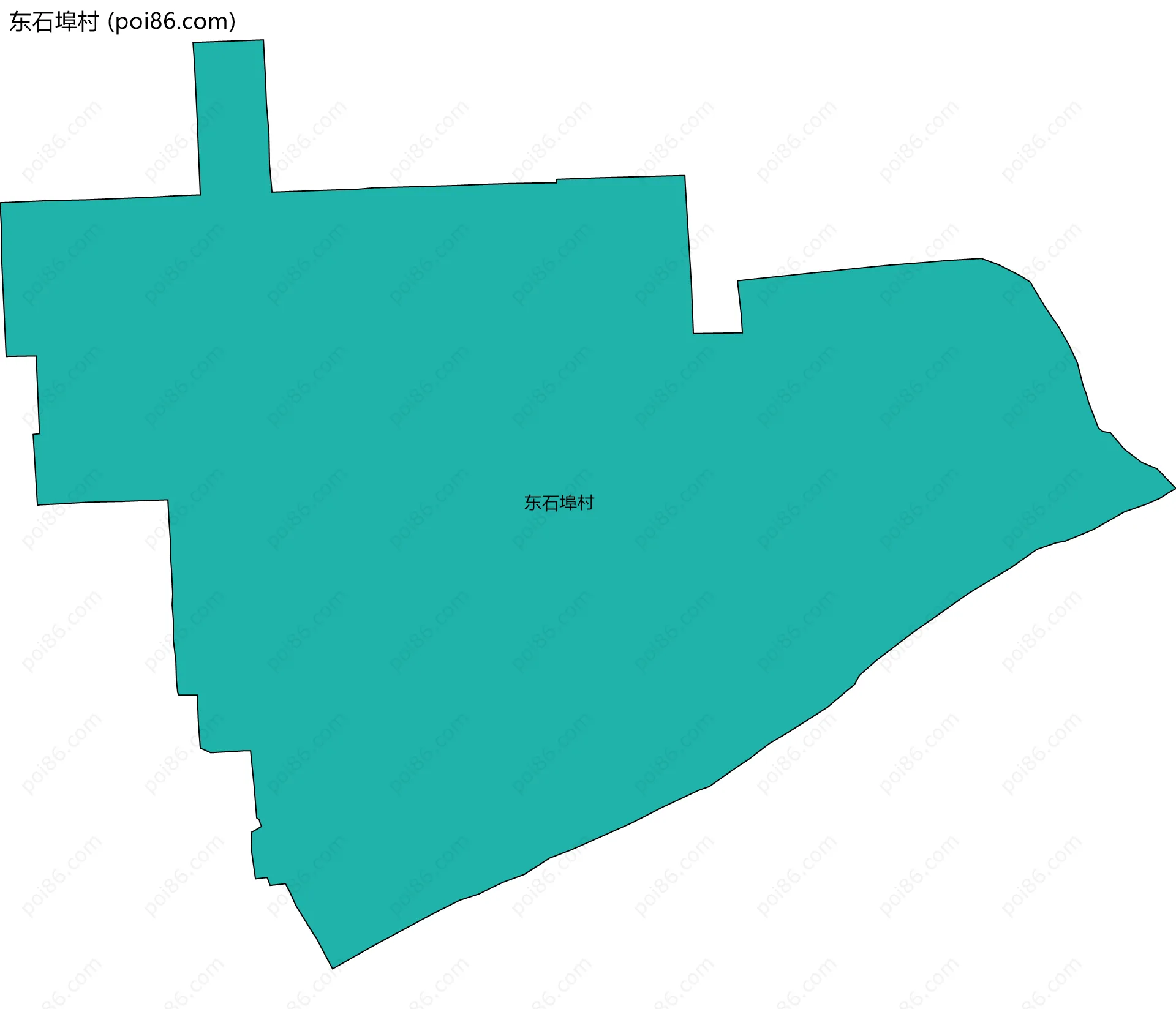 东石埠村边界地图