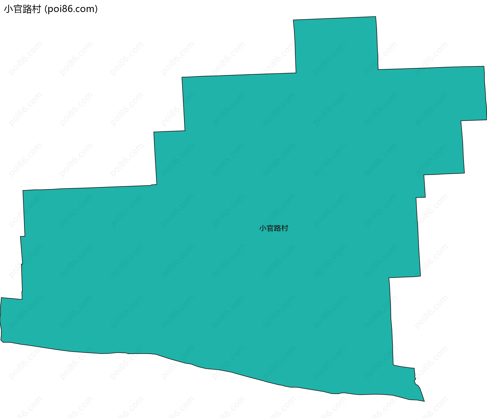 小官路村边界地图