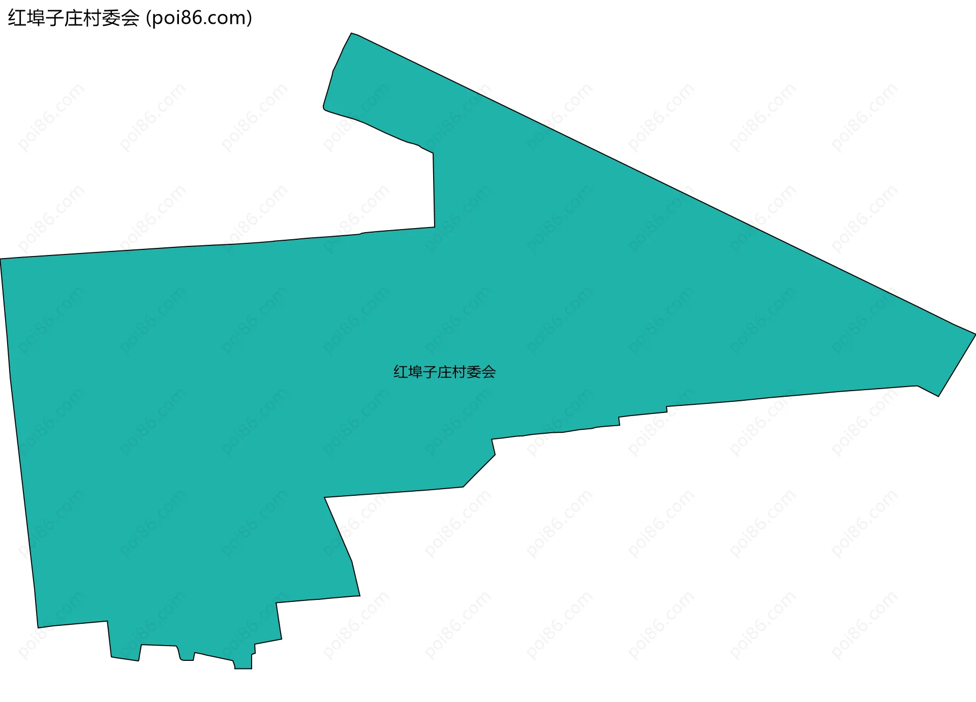 红埠子庄村委会边界地图