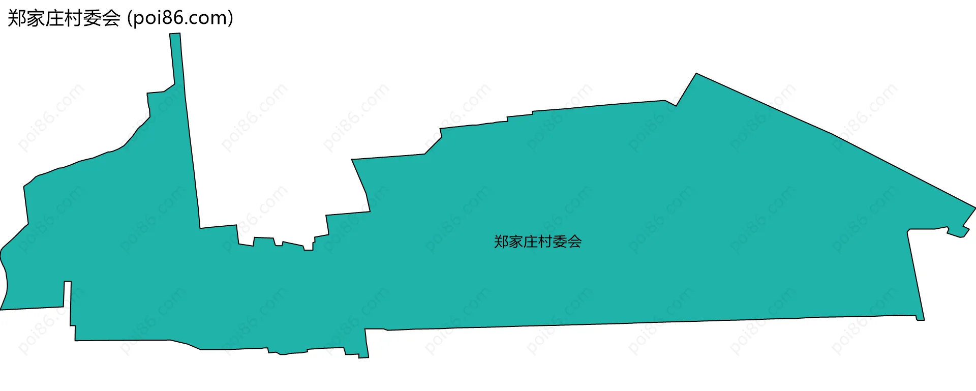 郑家庄村委会边界地图