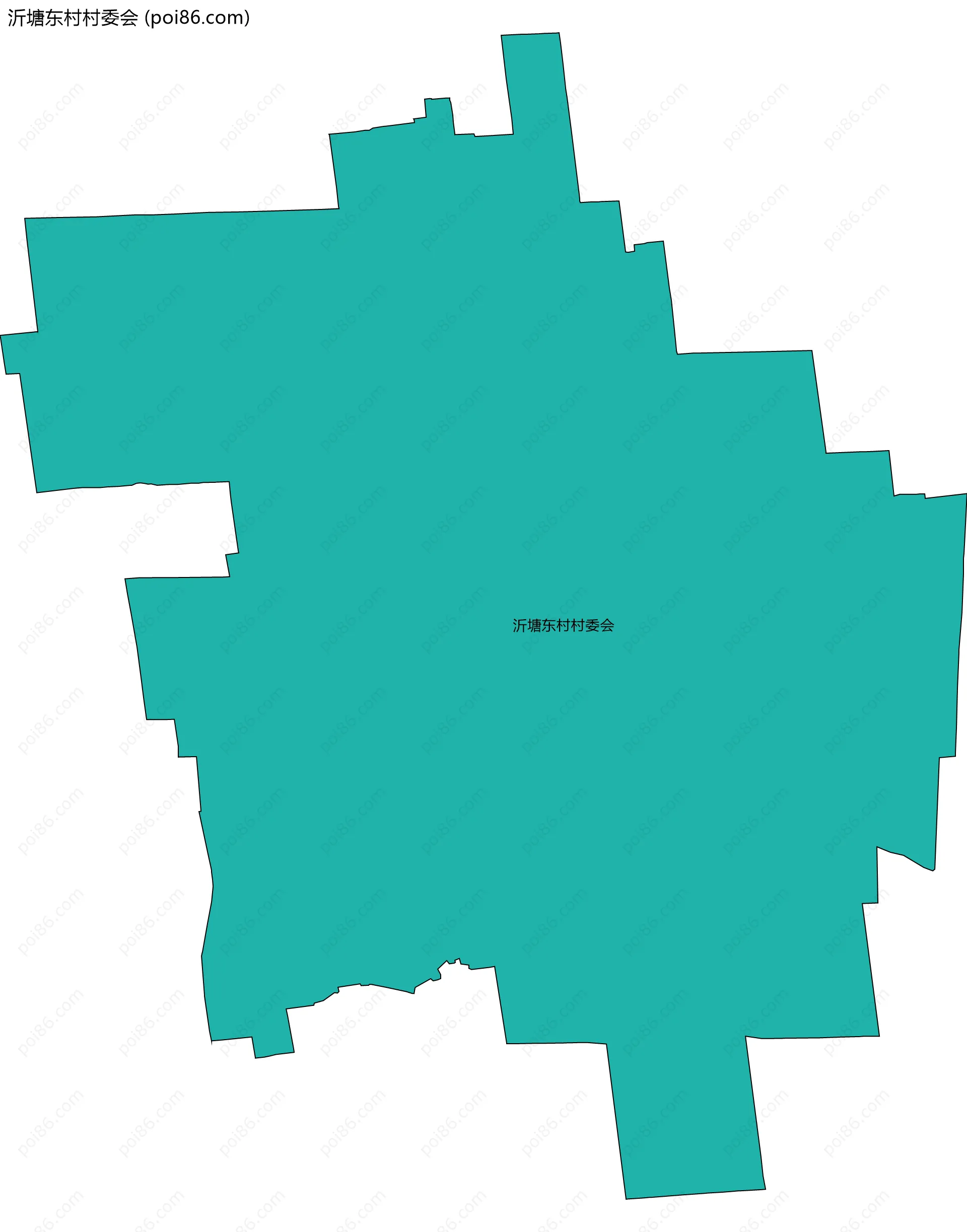 沂塘东村村委会边界地图