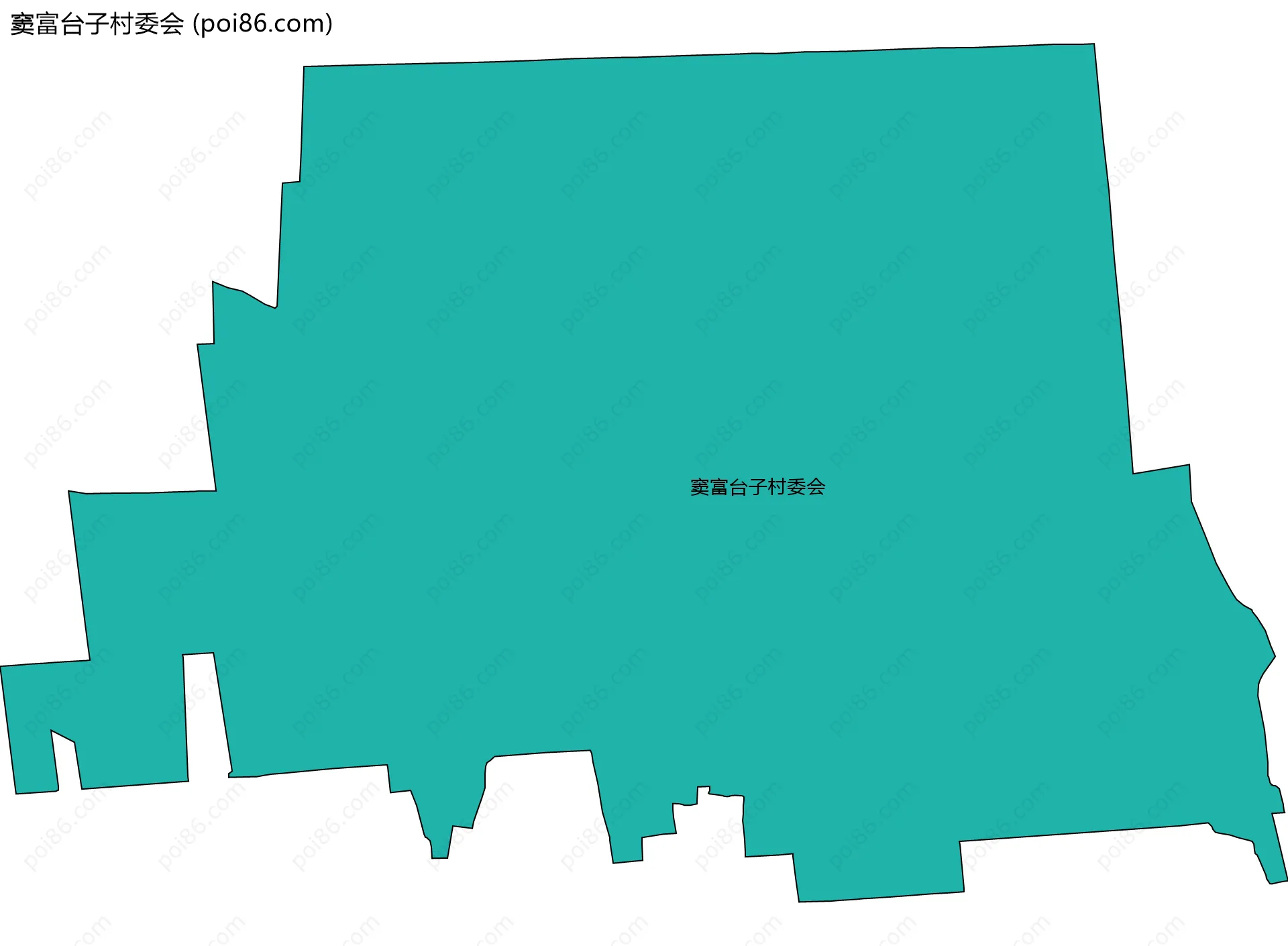 窦富台子村委会边界地图