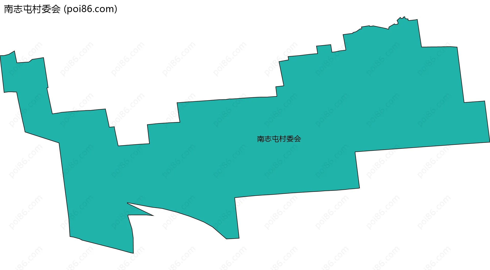 南志屯村委会边界地图