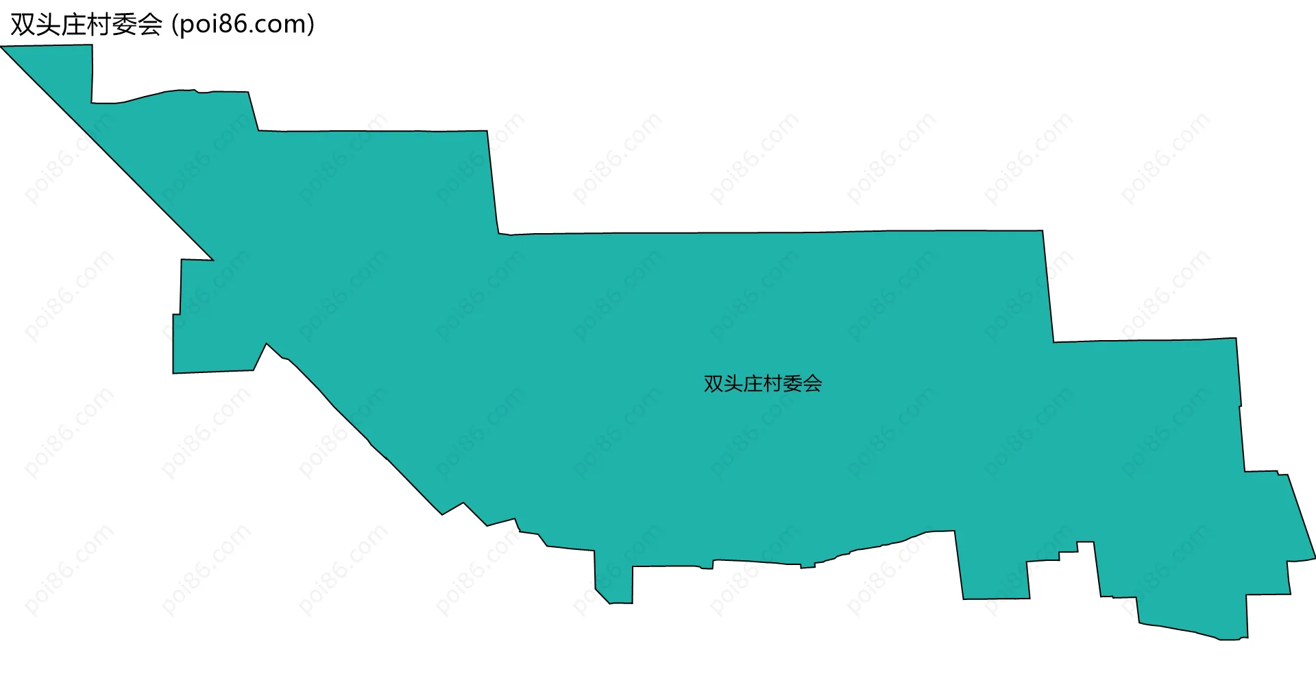 双头庄村委会边界地图