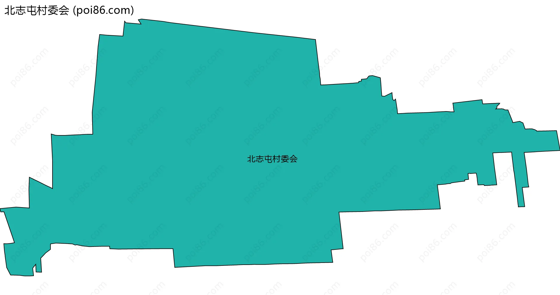 北志屯村委会边界地图