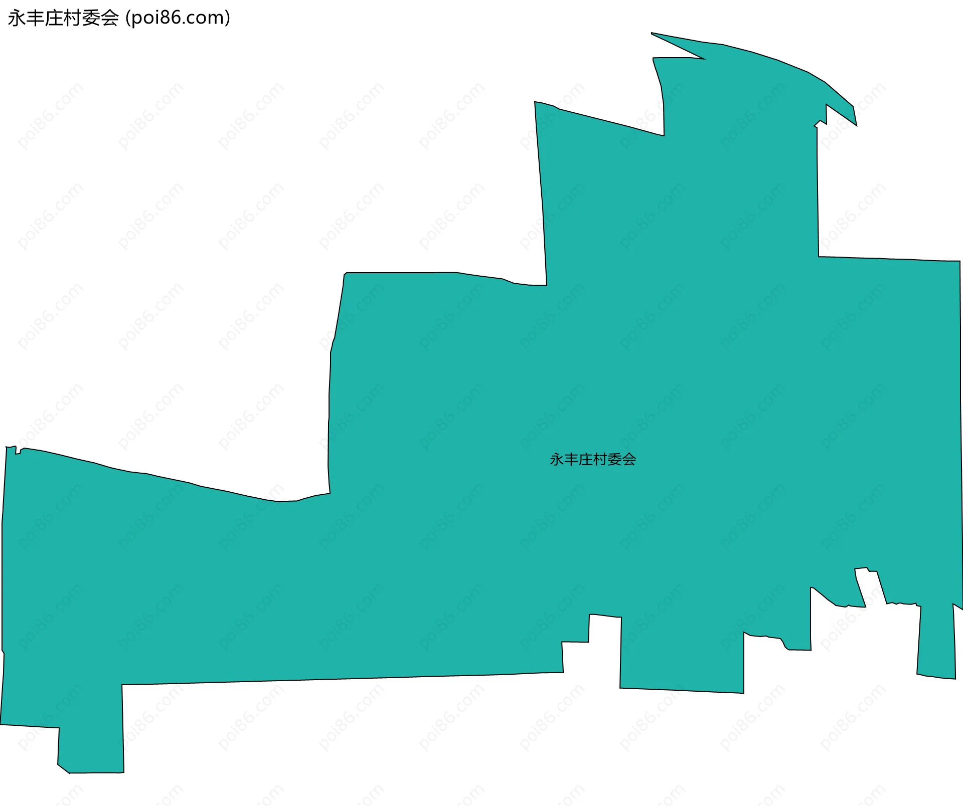 永丰庄村委会边界地图