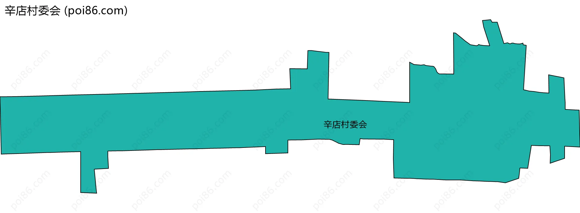 辛店村委会边界地图