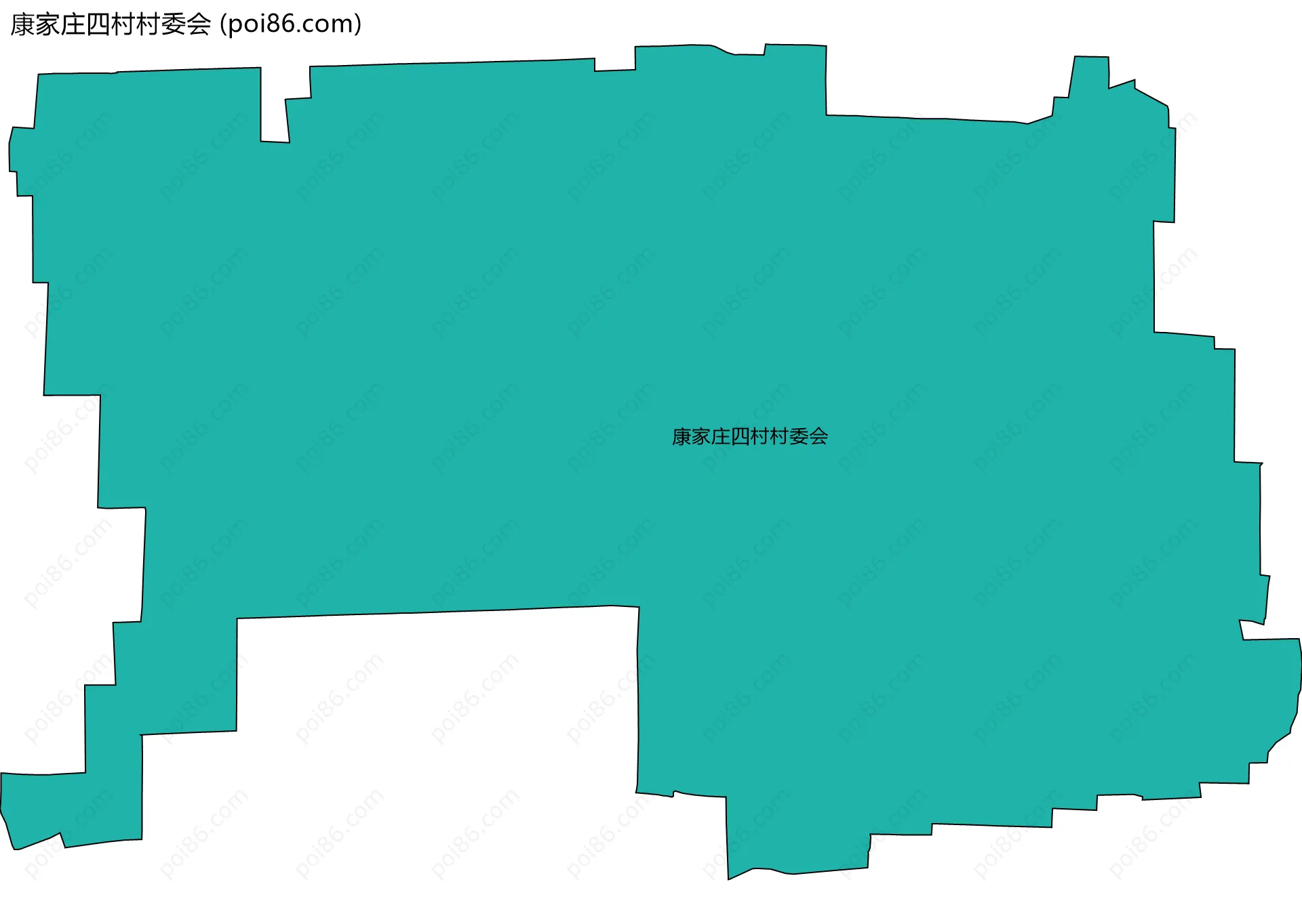康家庄四村村委会边界地图