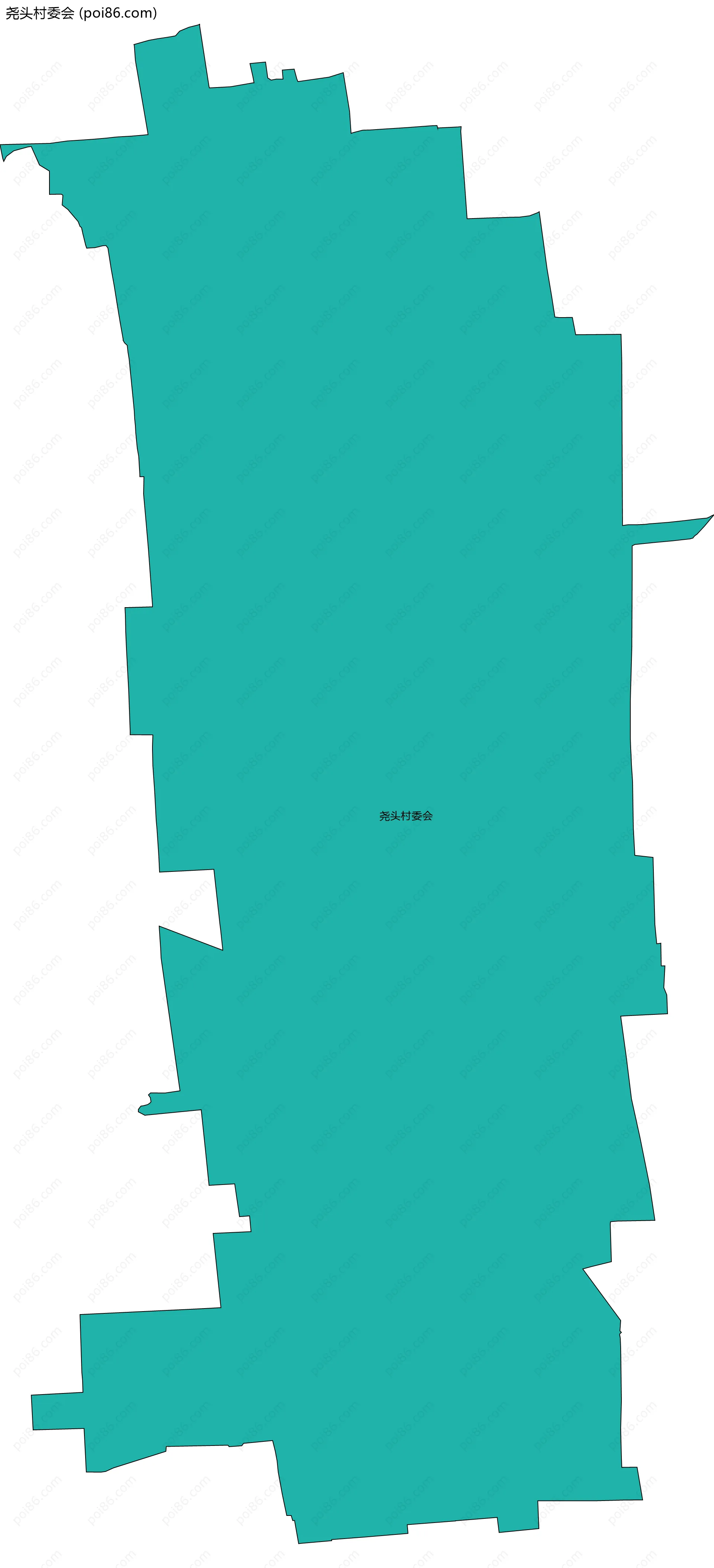 尧头村委会边界地图