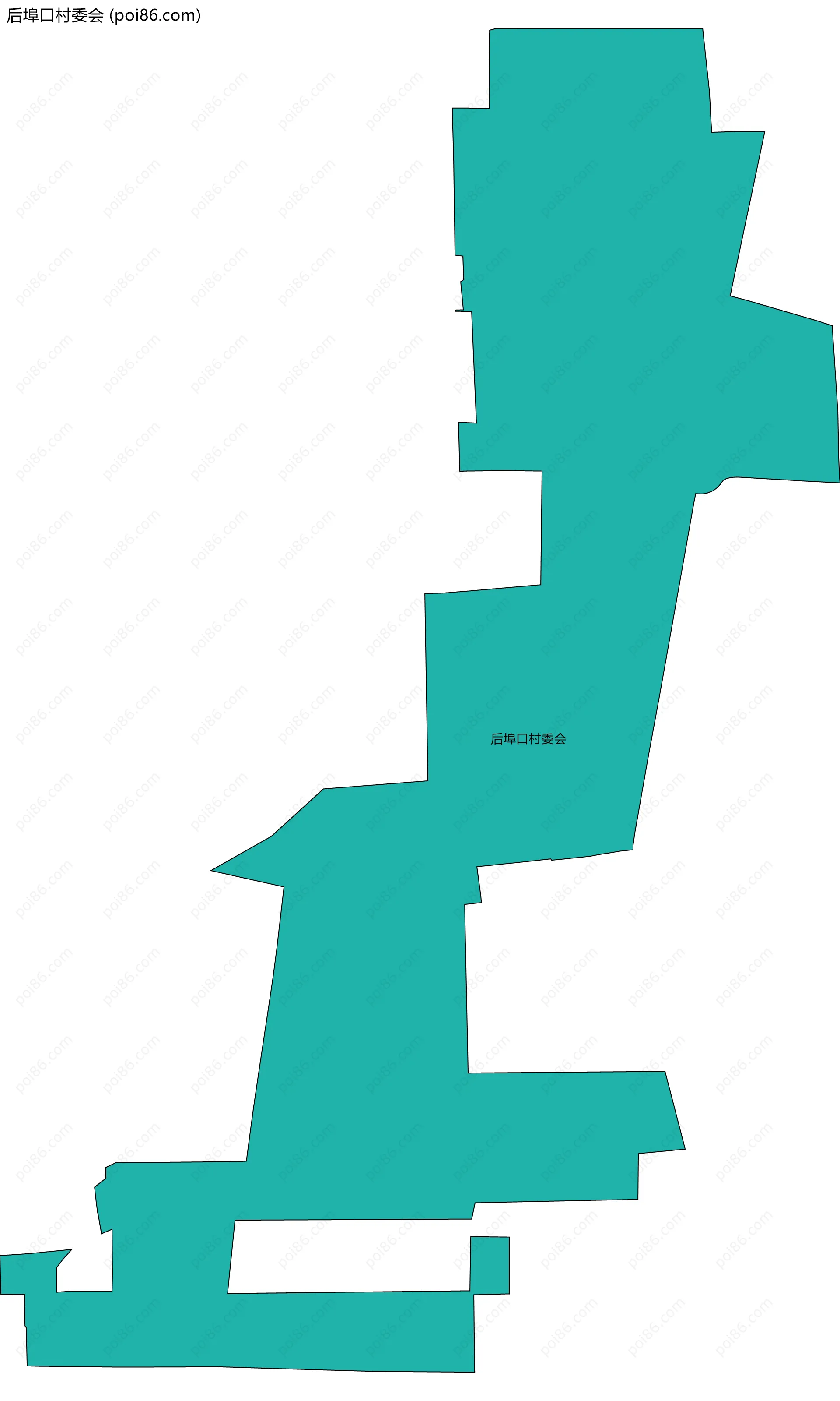 后埠口村委会边界地图