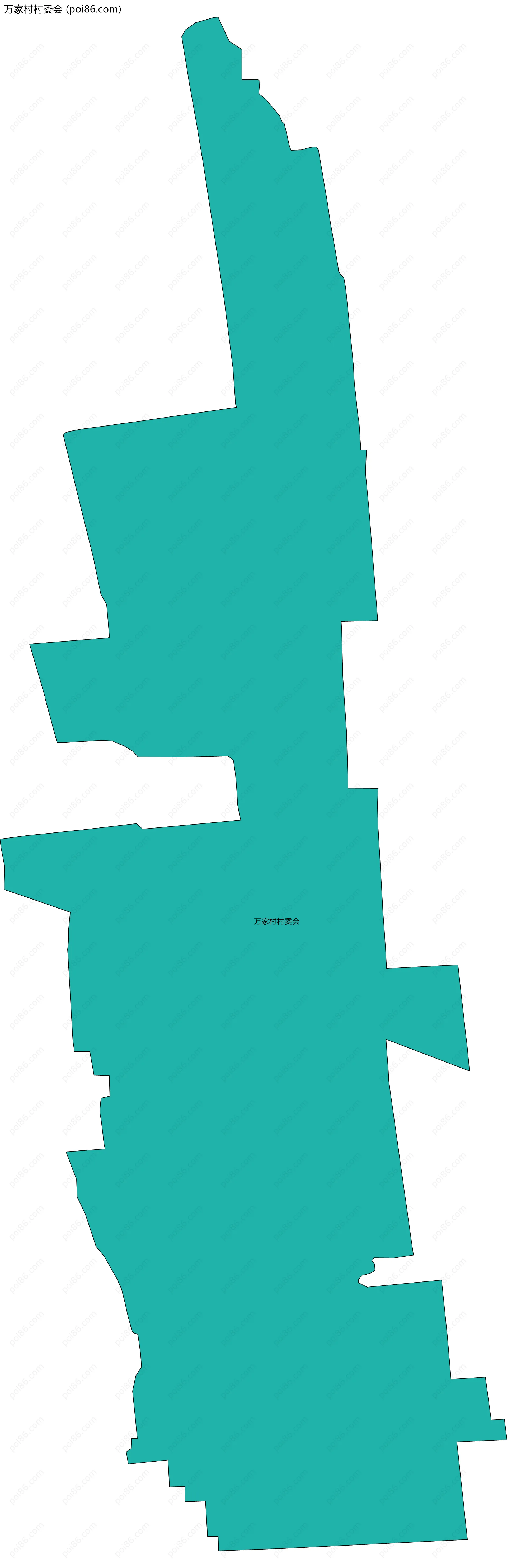 万家村村委会边界地图