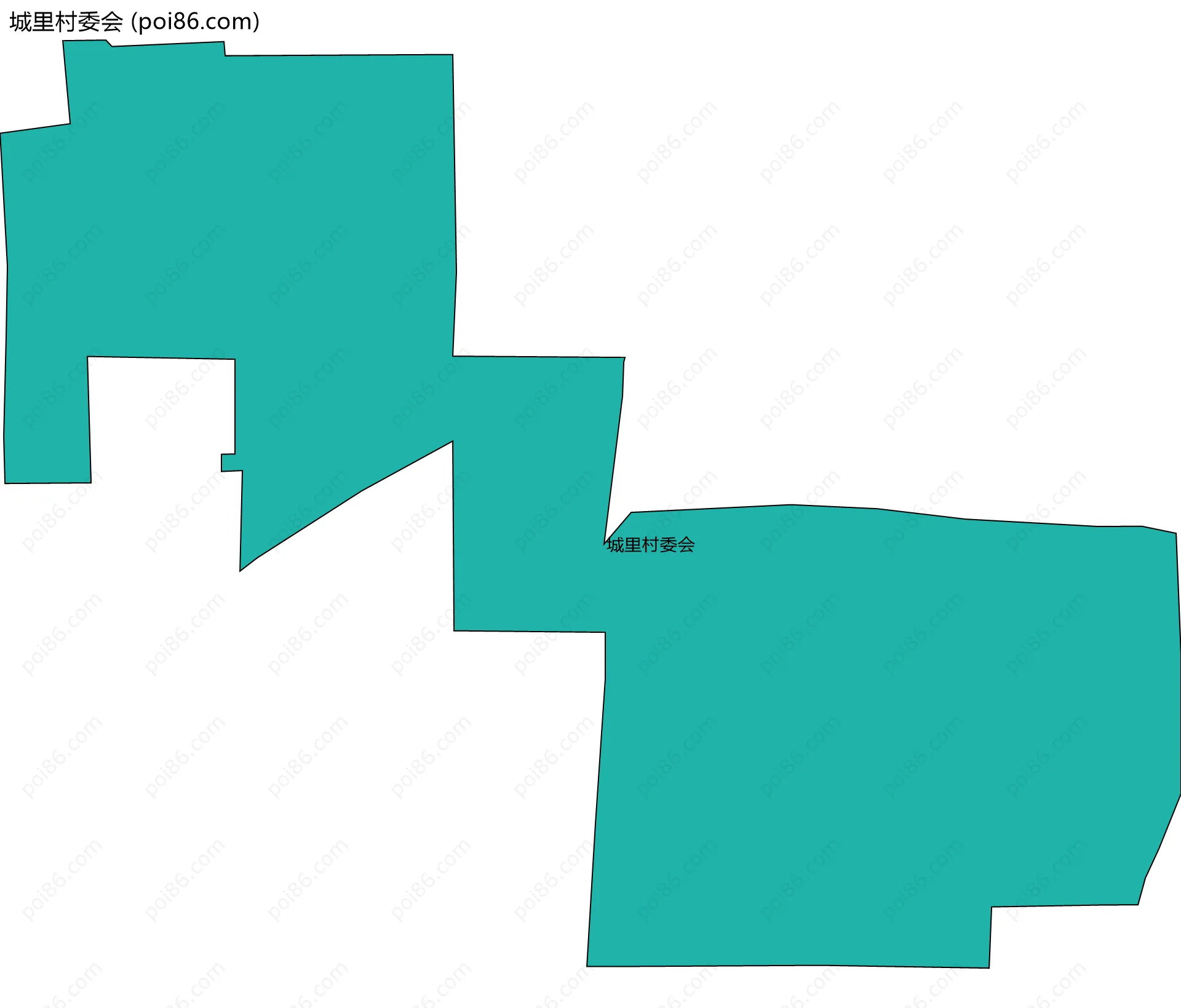 城里村委会边界地图