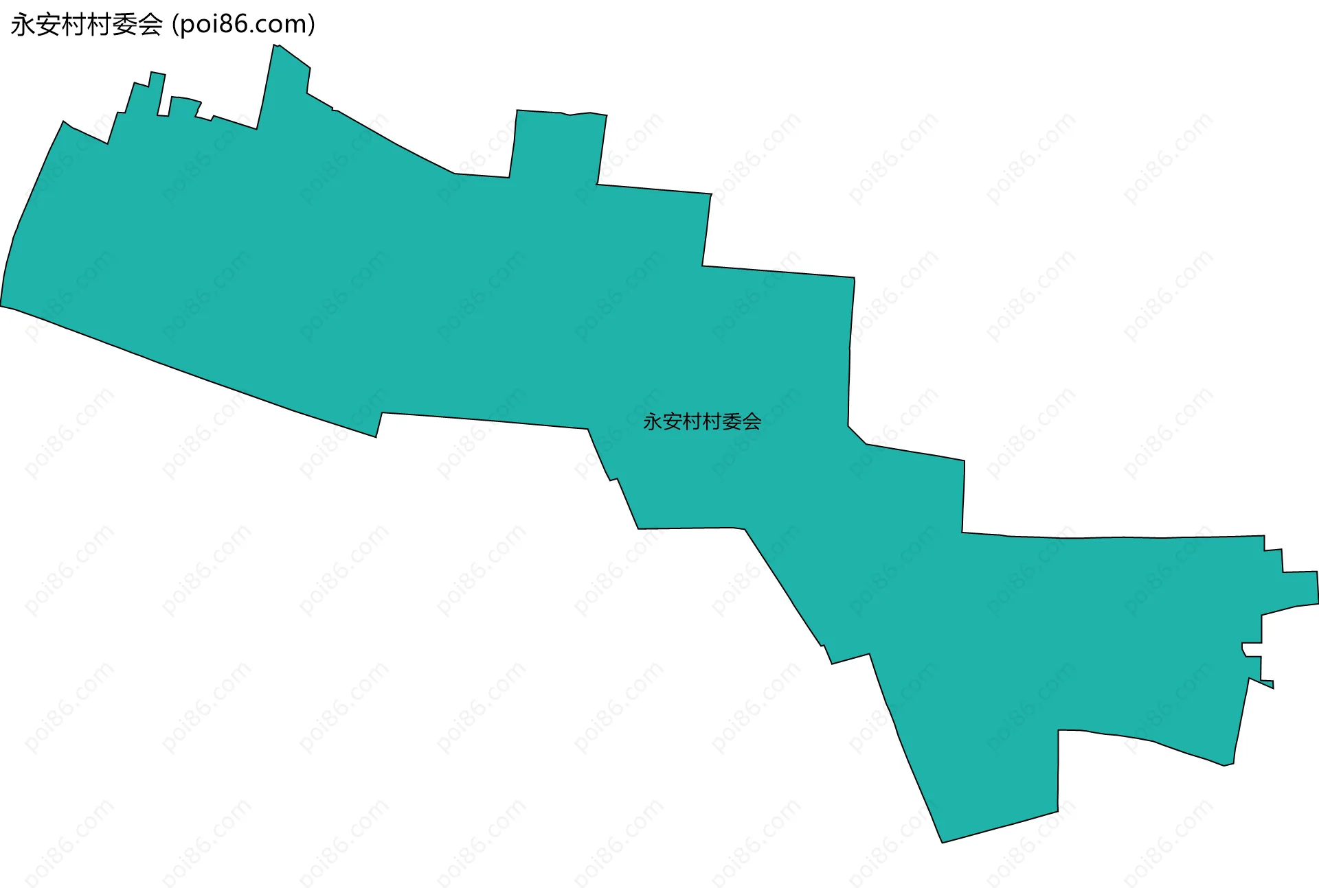 永安村村委会边界地图