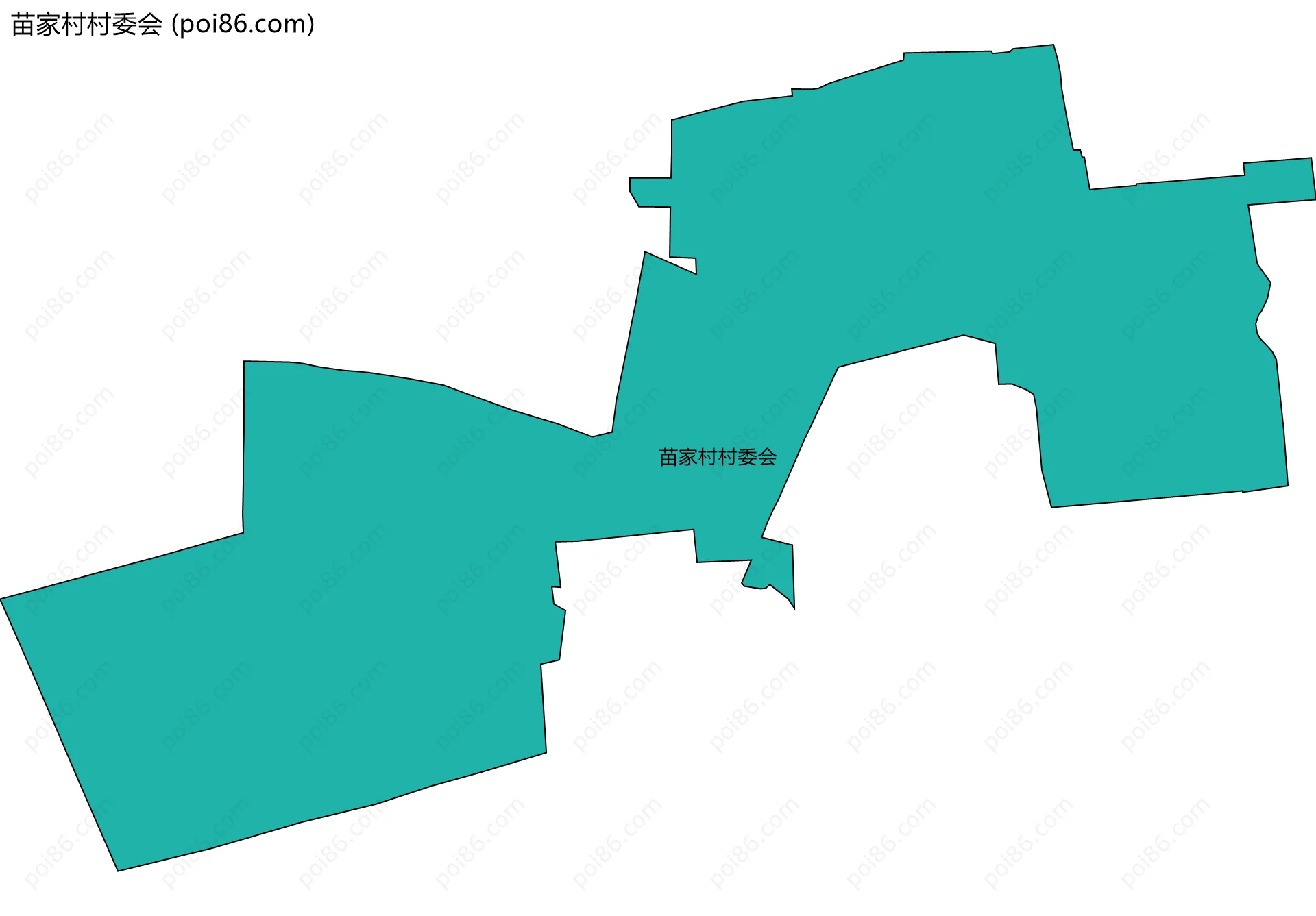 苗家村村委会边界地图