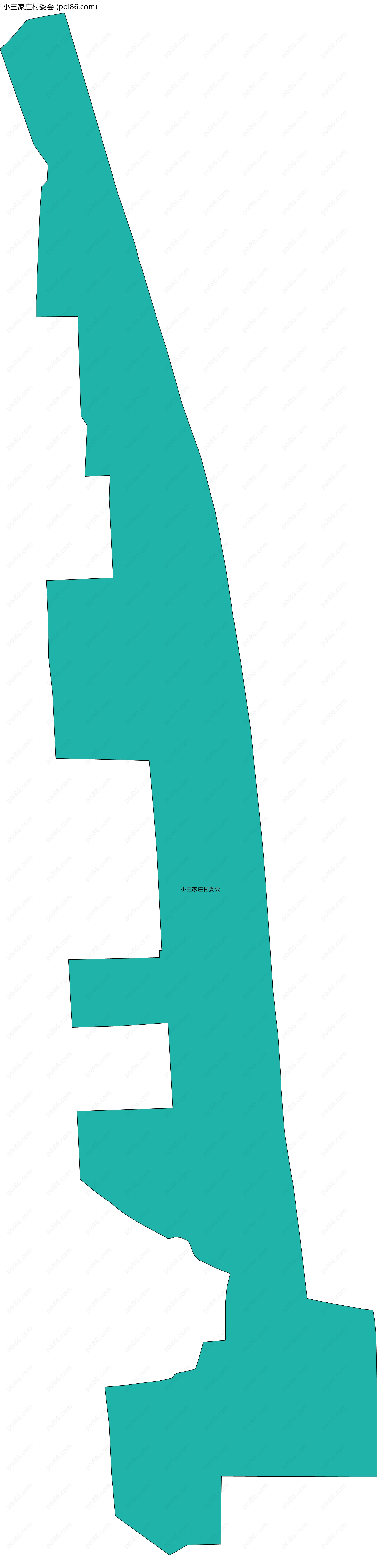 小王家庄村委会边界地图