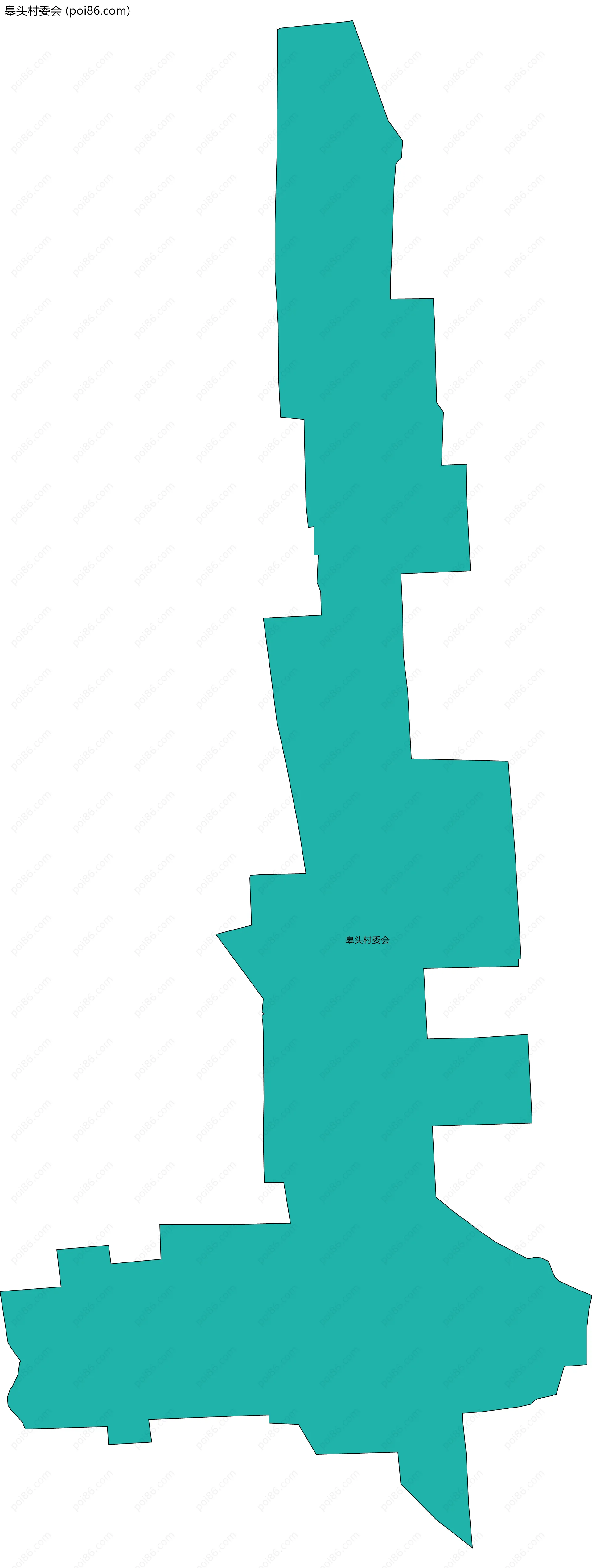 皋头村委会边界地图