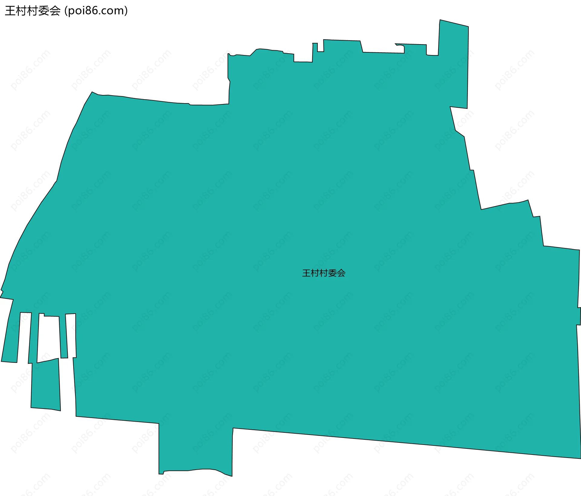 王村村委会边界地图