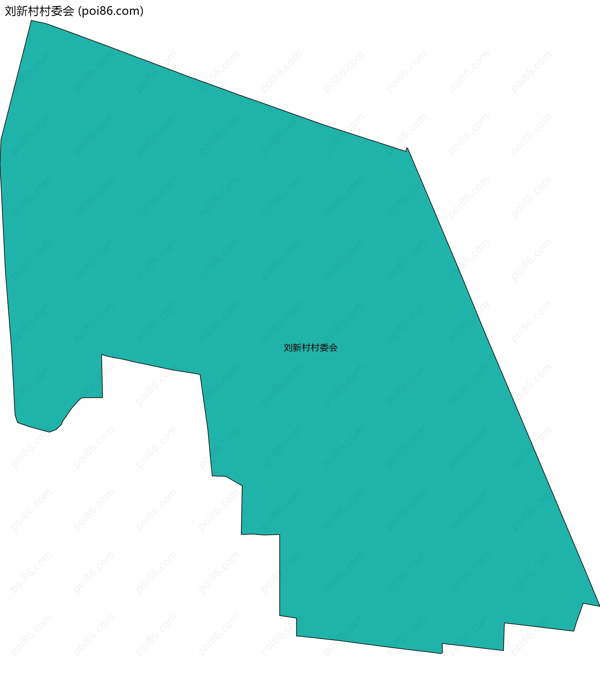 刘新村村委会边界地图