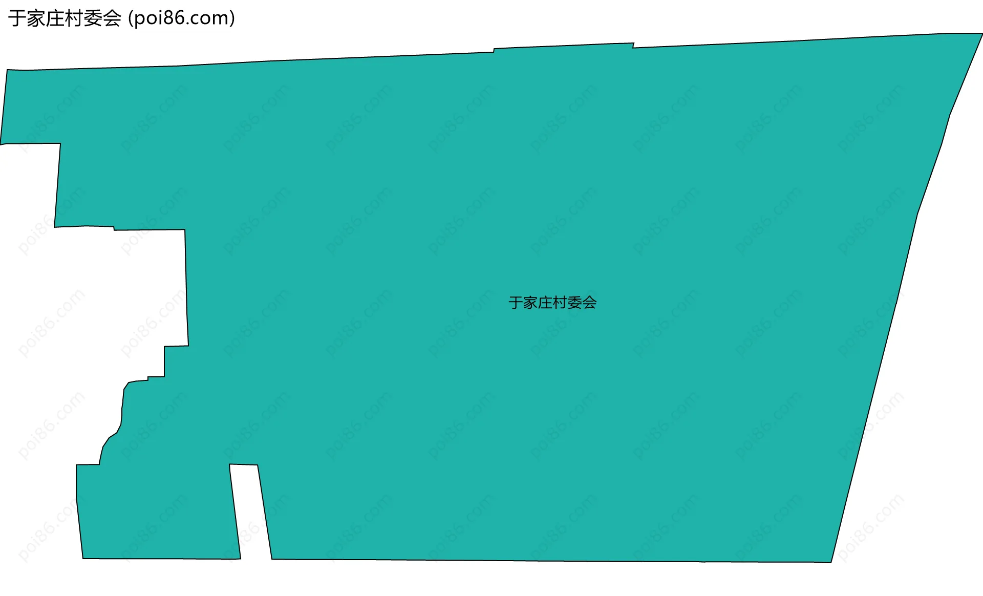 于家庄村委会边界地图