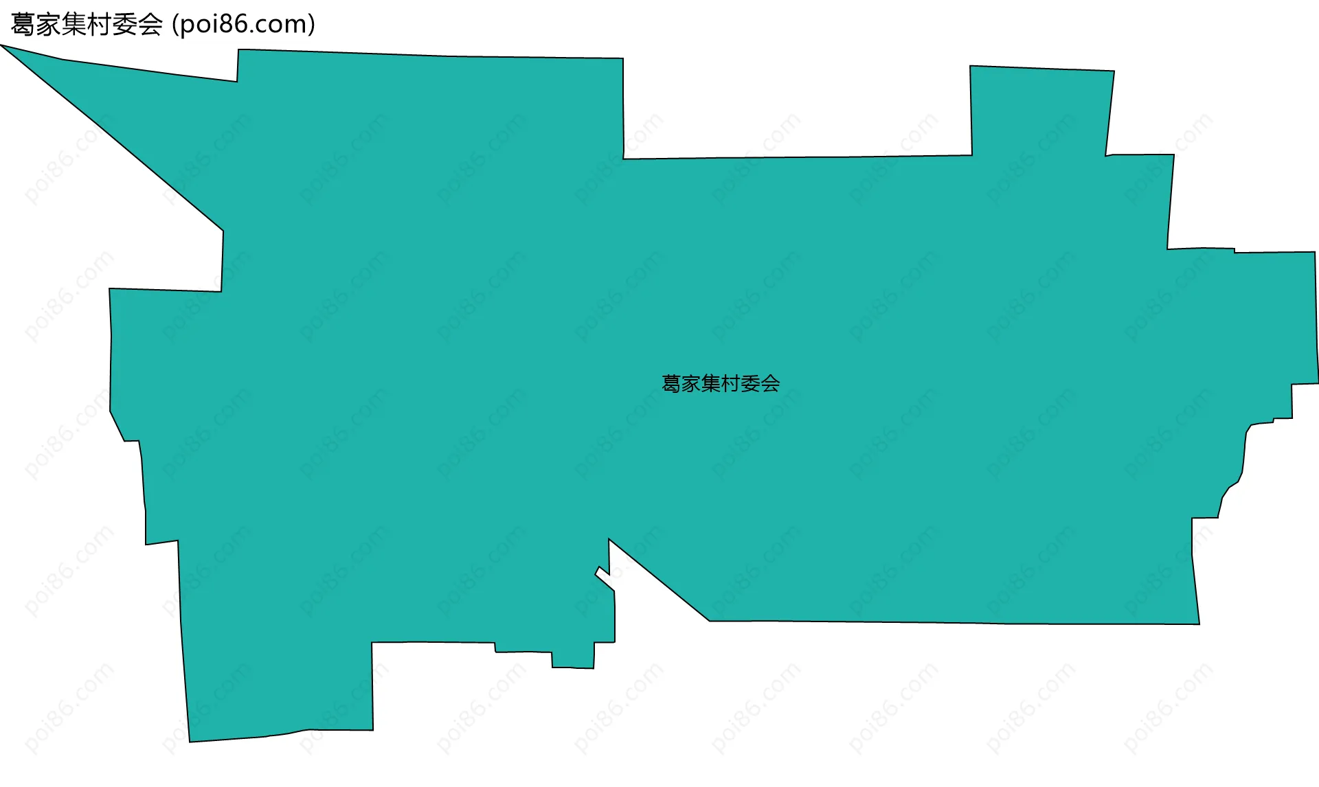 葛家集村委会边界地图
