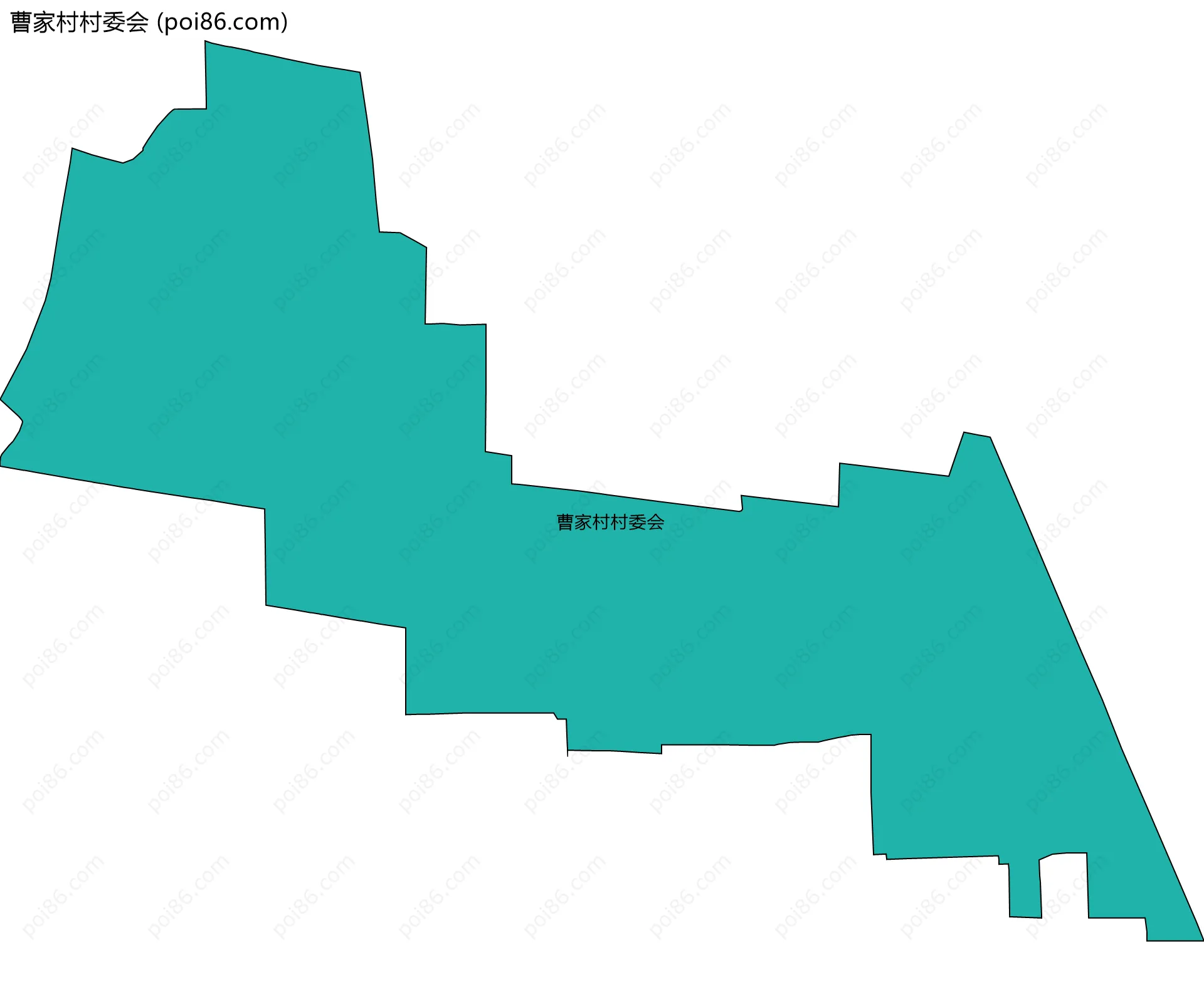 曹家村村委会边界地图