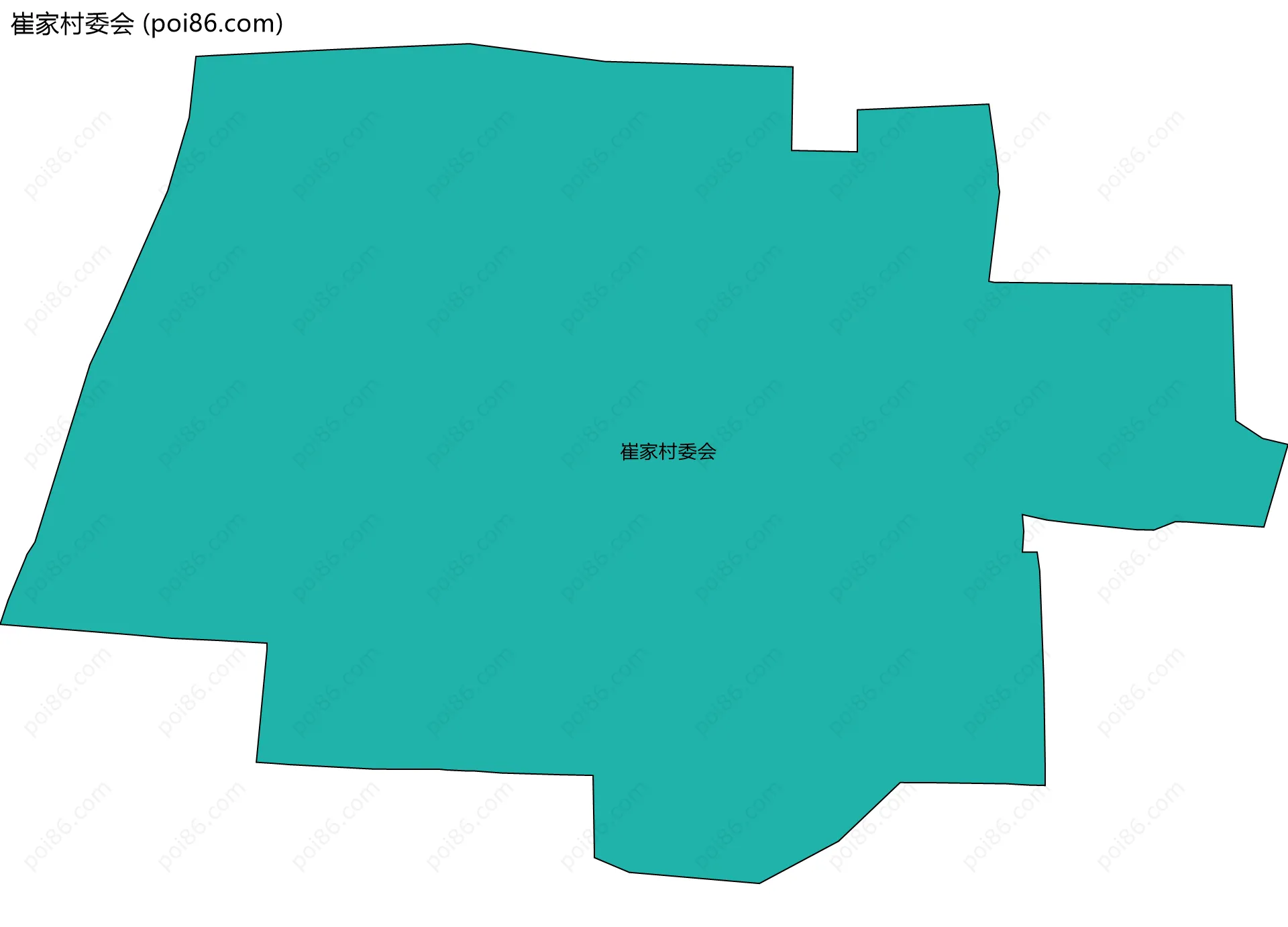 崔家村委会边界地图