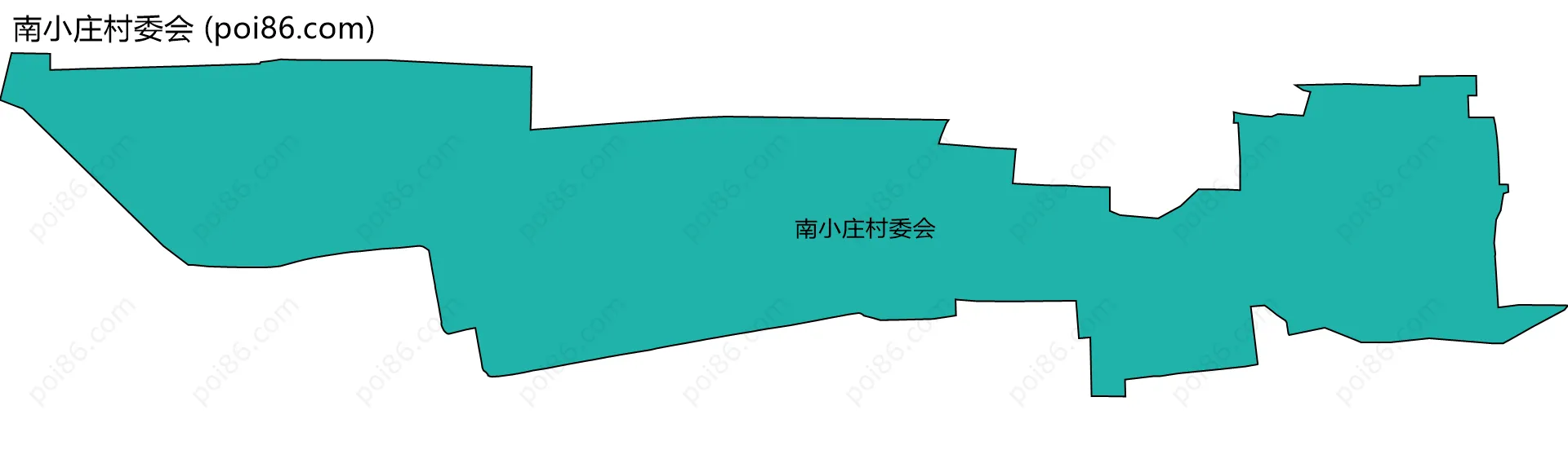 南小庄村委会边界地图