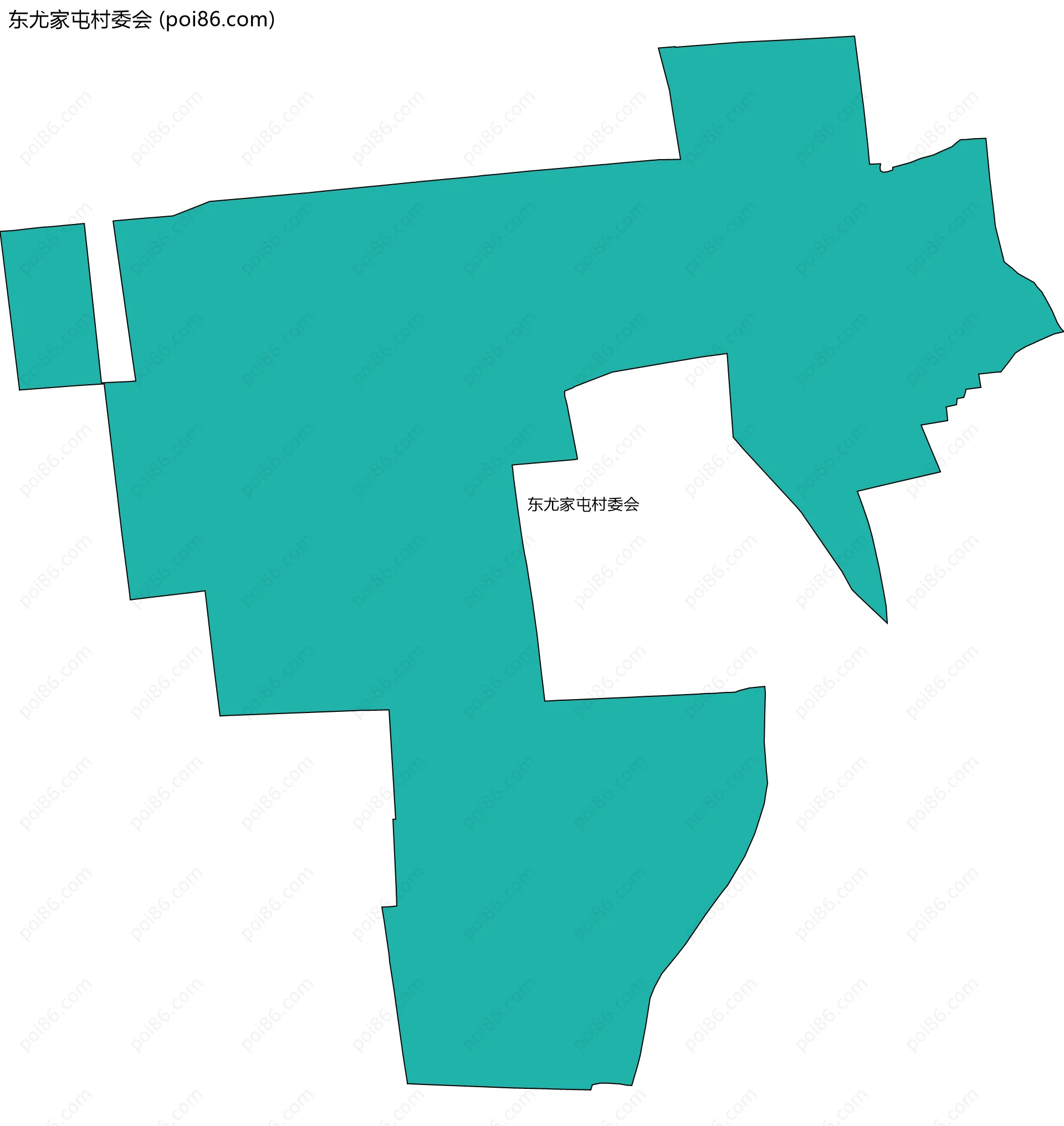 东尤家屯村委会边界地图